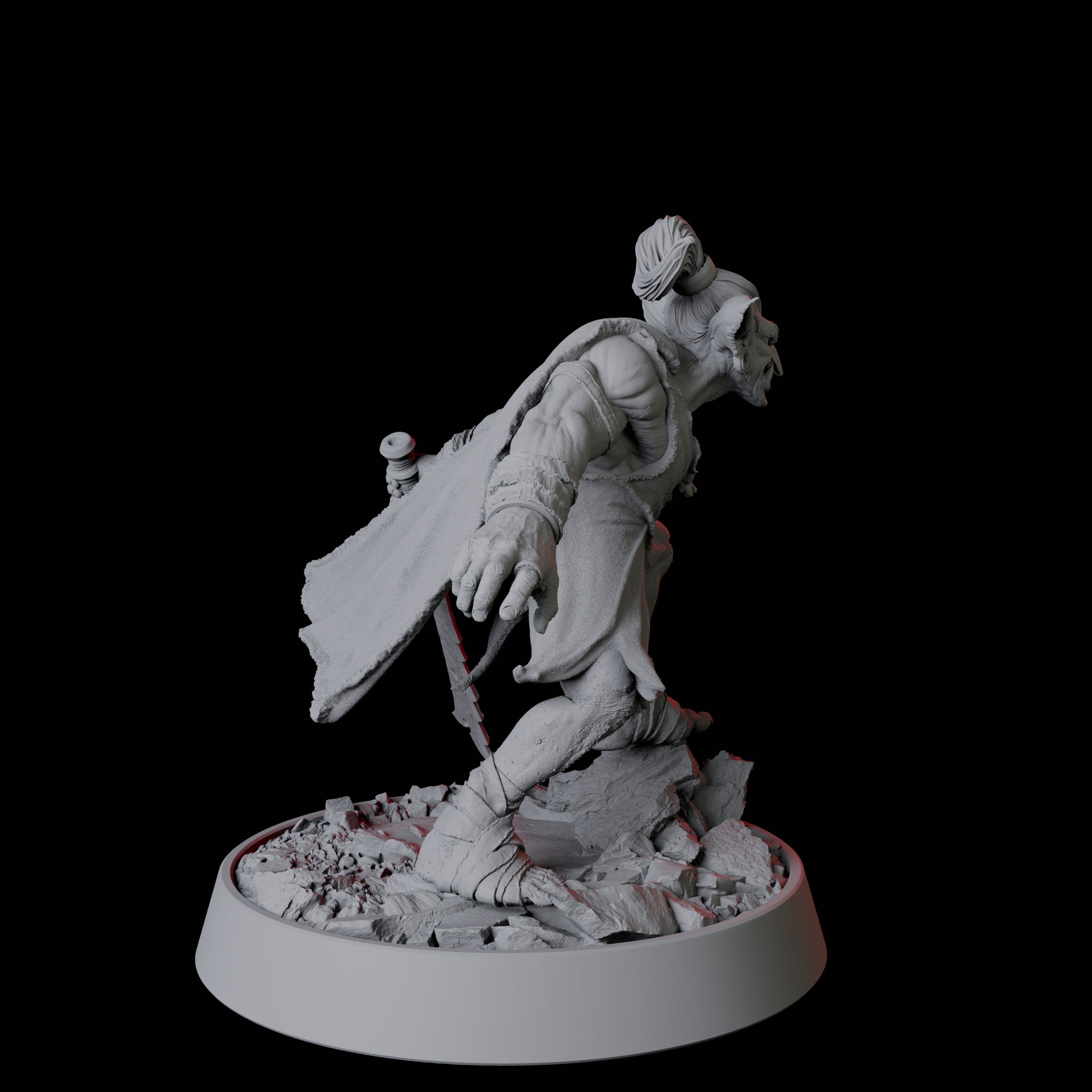 Stalking Goblin Warrior Miniature for Dungeons and Dragons, Pathfinder or other TTRPGs