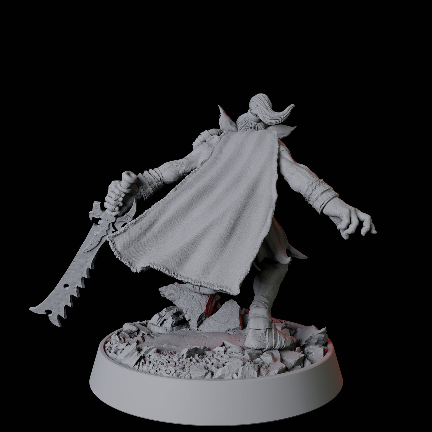 Stalking Goblin Warrior Miniature for Dungeons and Dragons, Pathfinder or other TTRPGs