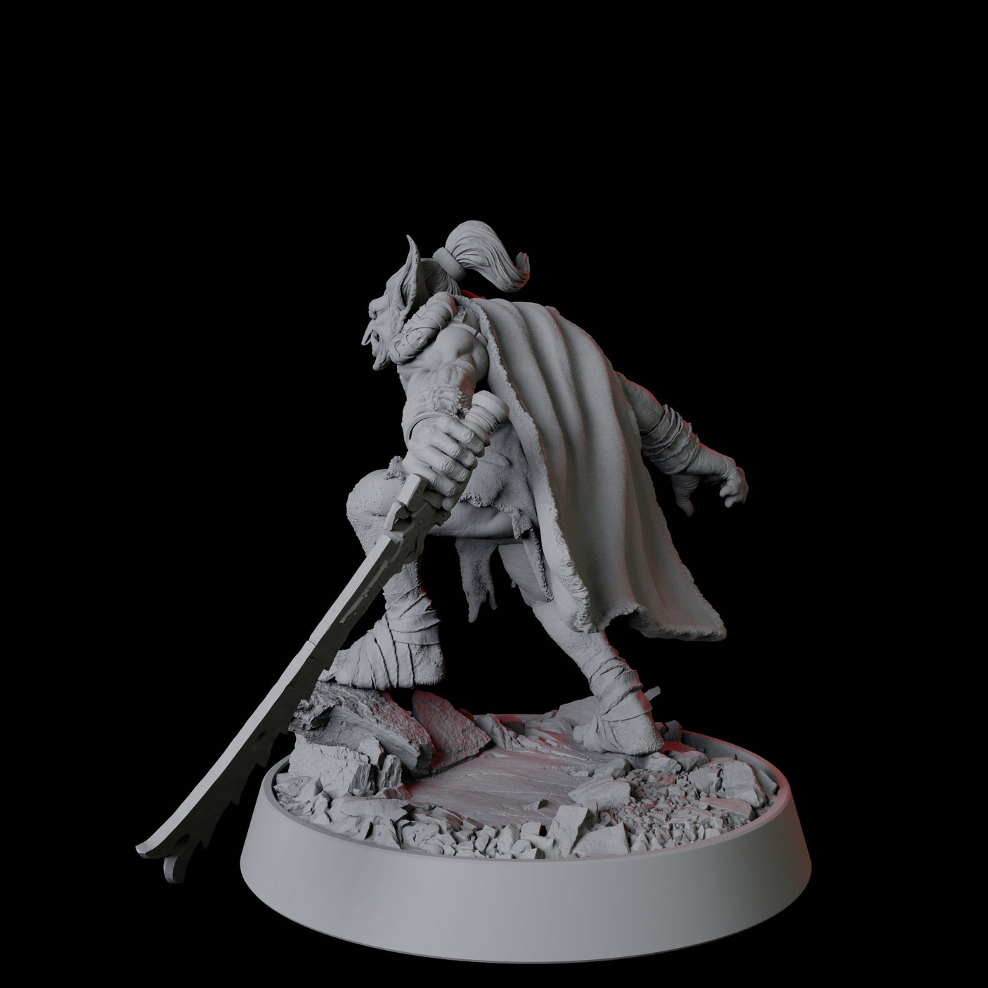 Stalking Goblin Warrior Miniature for Dungeons and Dragons, Pathfinder or other TTRPGs