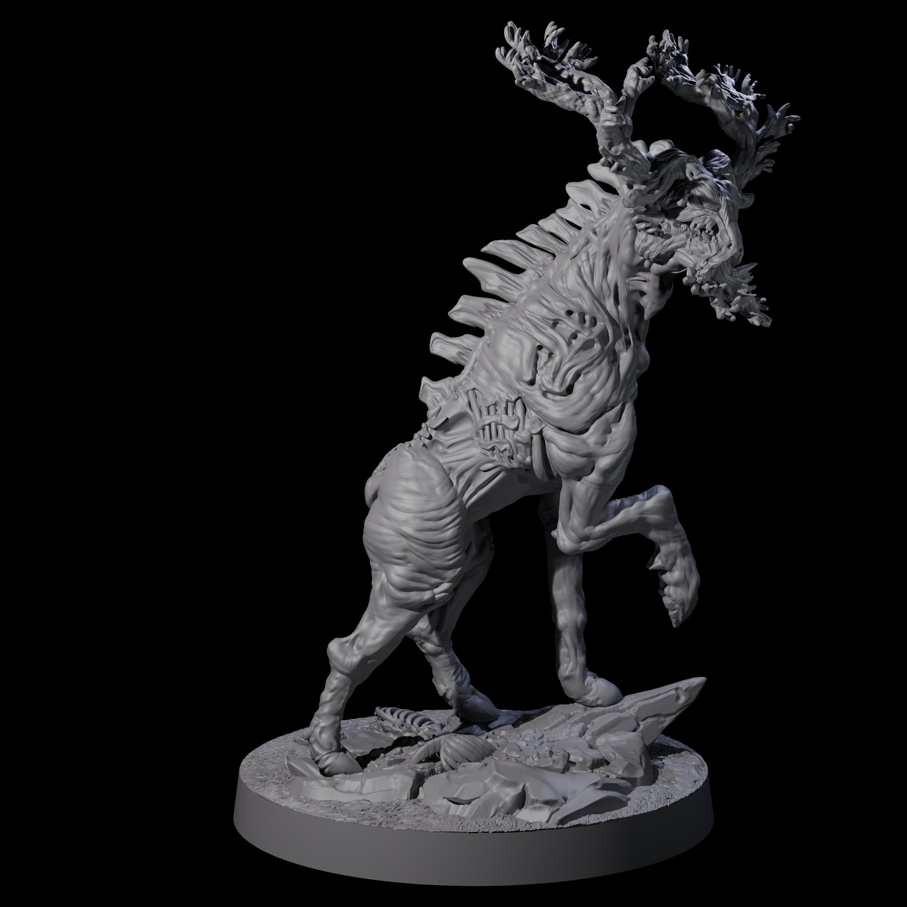 Stalking Skeletal Wendigo Miniature for Dungeons and Dragons, Pathfinder or other TTRPGs