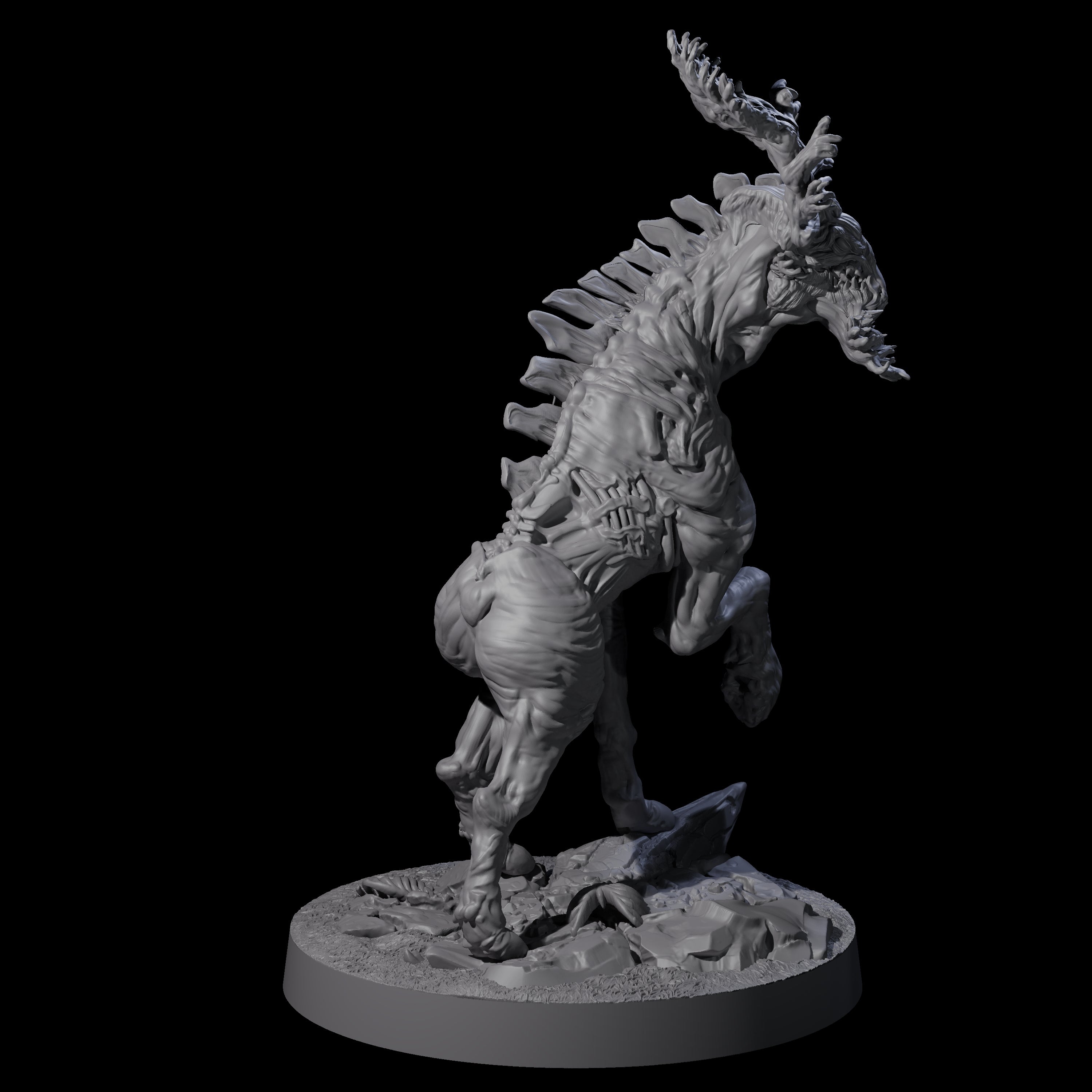 Stalking Skeletal Wendigo Miniature for Dungeons and Dragons, Pathfinder or other TTRPGs