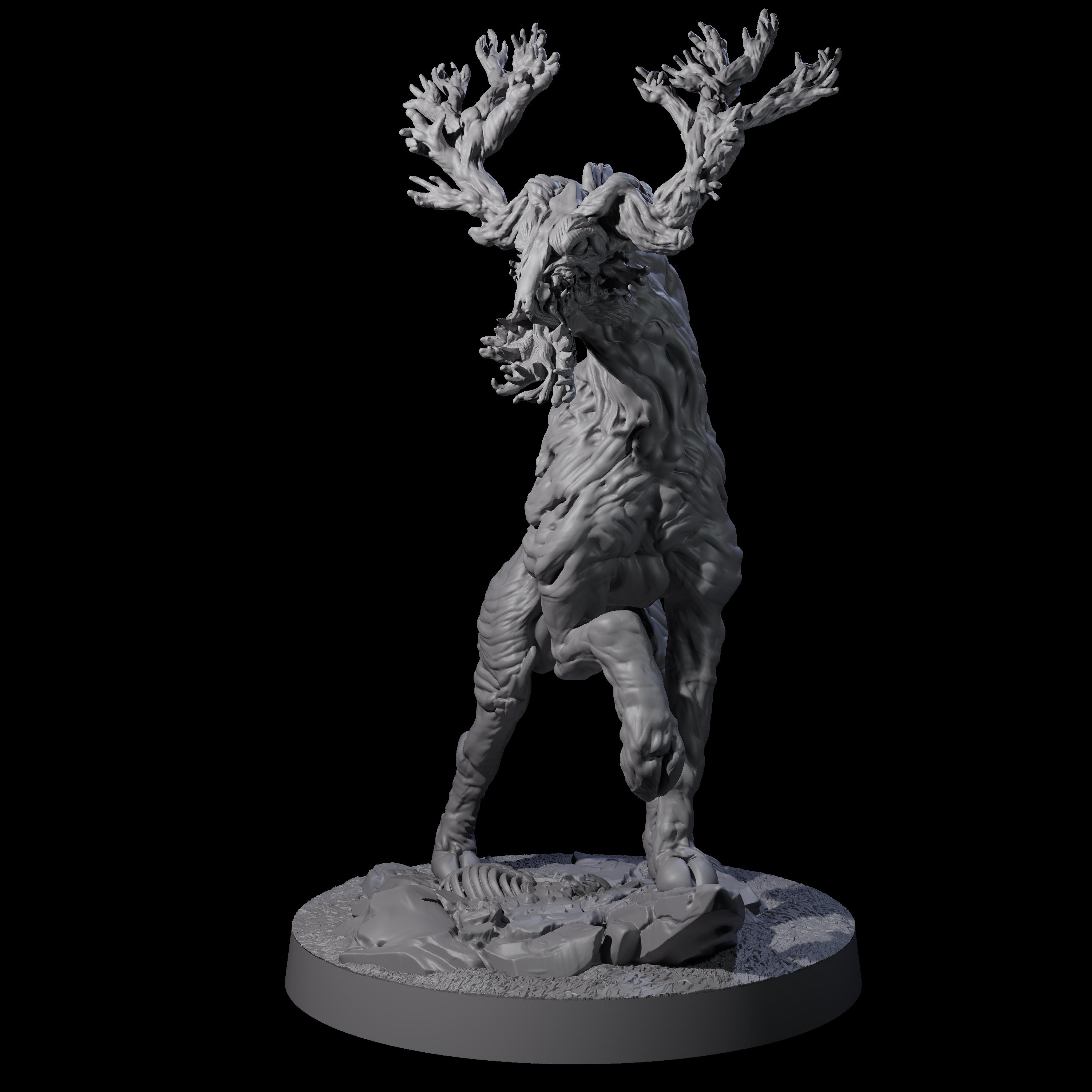 Stalking Skeletal Wendigo Miniature for Dungeons and Dragons, Pathfinder or other TTRPGs