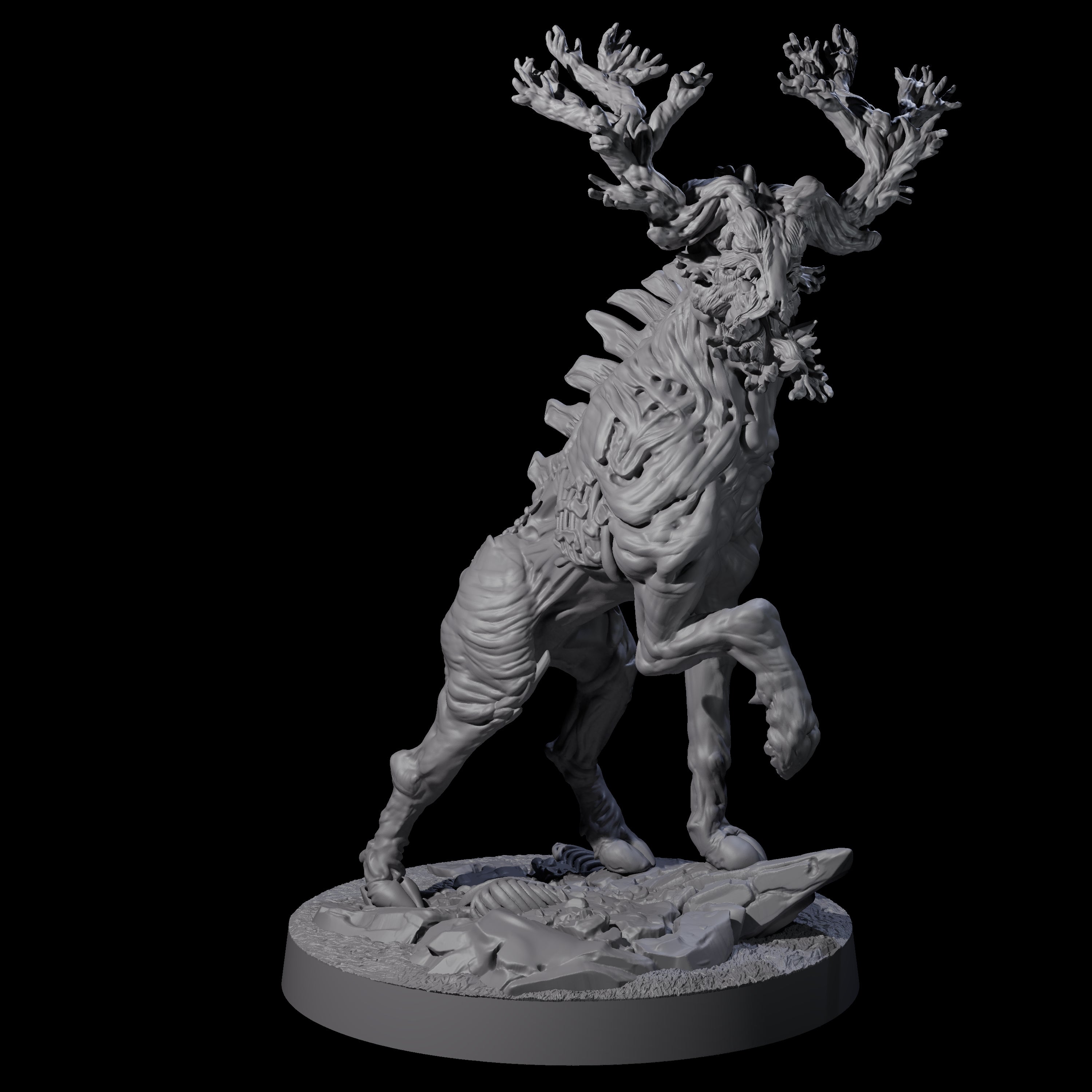 Stalking Skeletal Wendigo Miniature for Dungeons and Dragons, Pathfinder or other TTRPGs