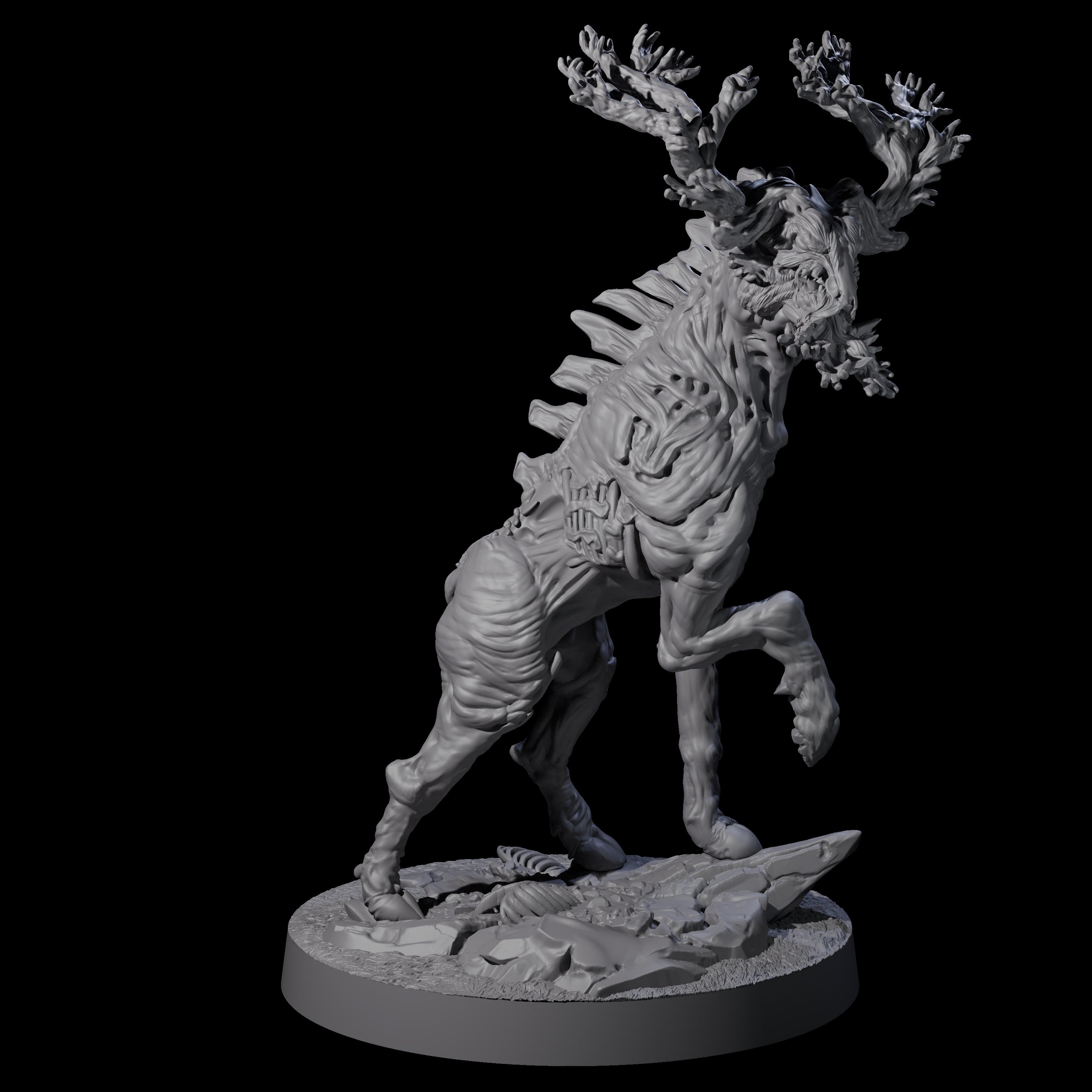 Stalking Skeletal Wendigo Miniature for Dungeons and Dragons, Pathfinder or other TTRPGs