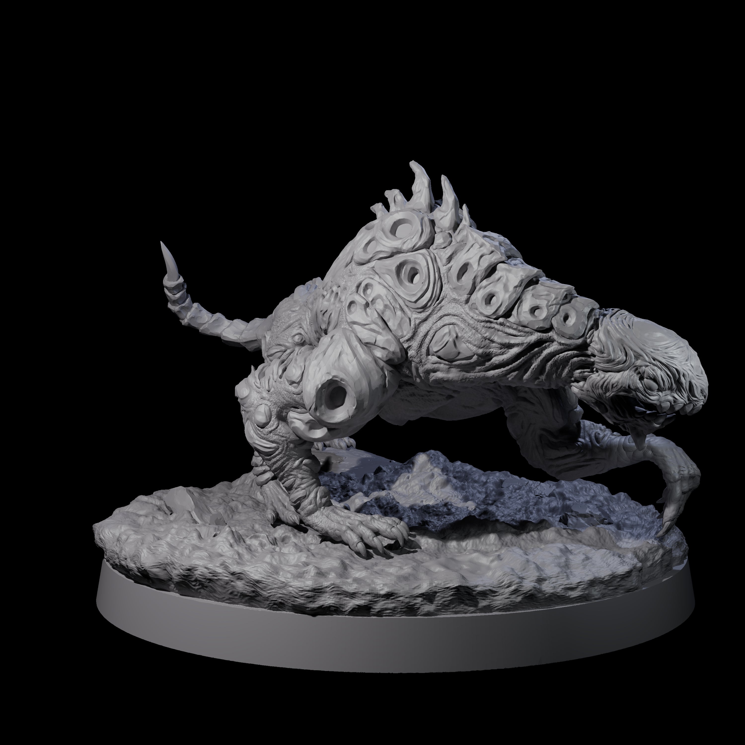 Stalking Slithering Tracker A Miniature for Dungeons and Dragons, Pathfinder or other TTRPGs