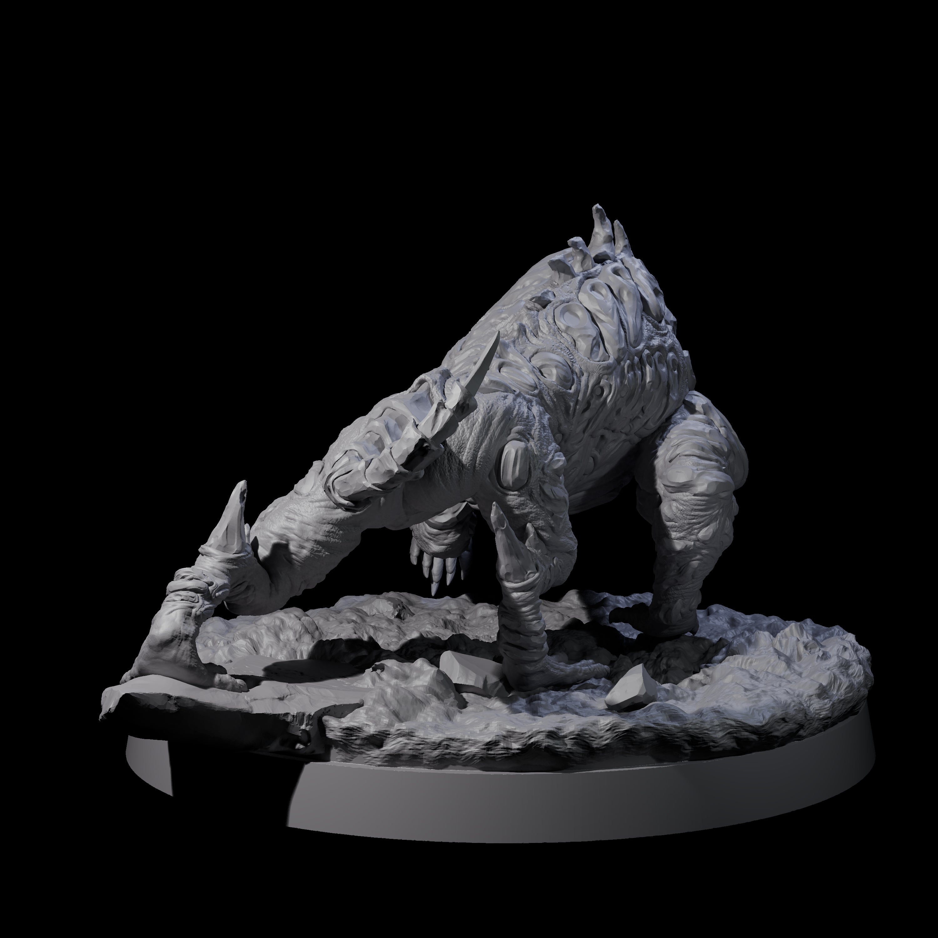 Stalking Slithering Tracker A Miniature for Dungeons and Dragons, Pathfinder or other TTRPGs