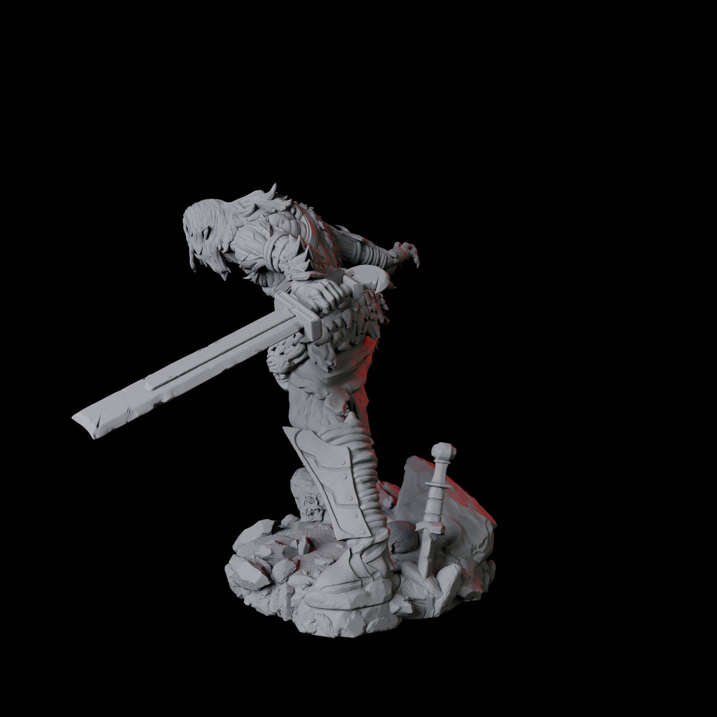 Stalking Urdefhan Warrior C Miniature for Dungeons and Dragons, Pathfinder or other TTRPGs
