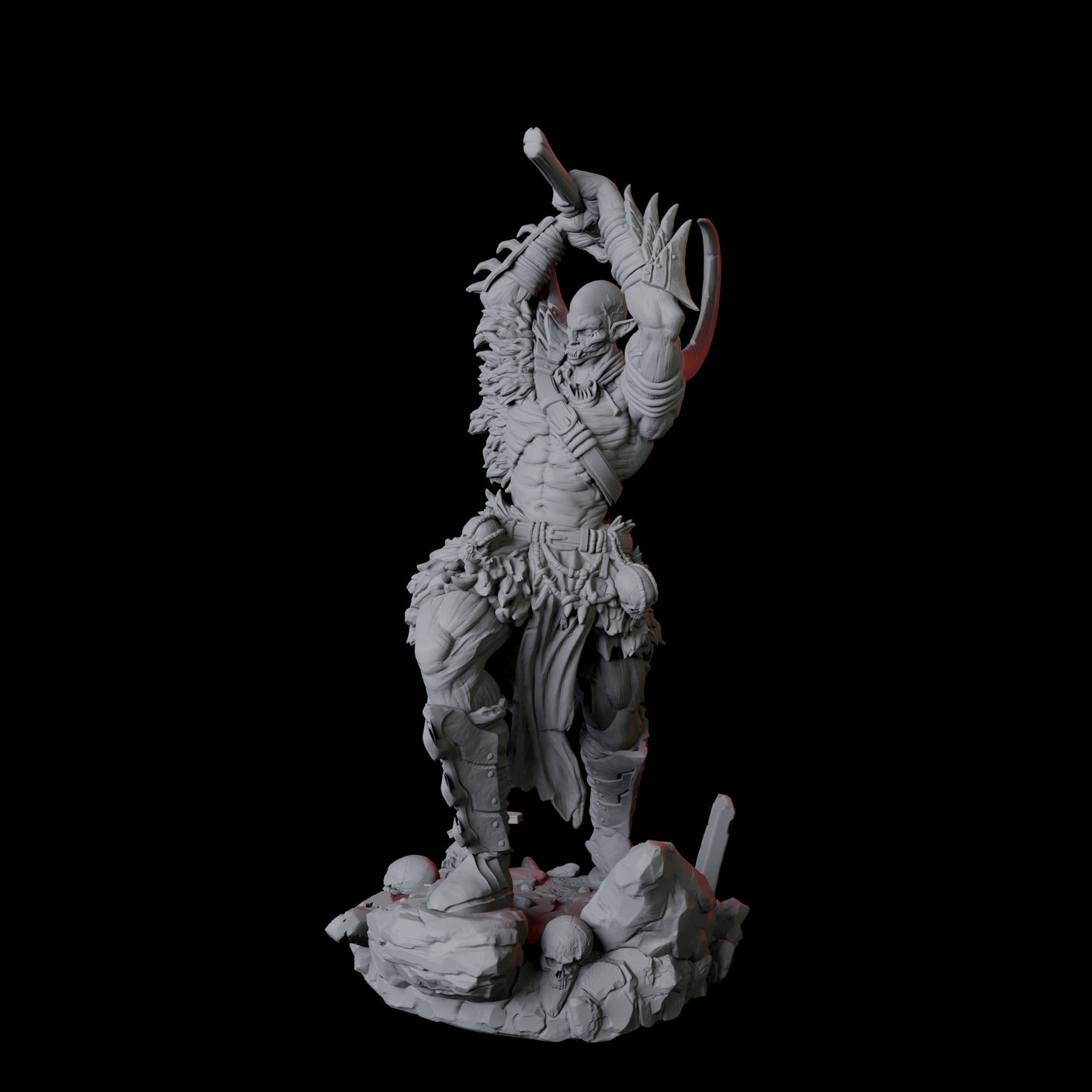 Stalking Urdefhan Warrior D Miniature for Dungeons and Dragons, Pathfinder or other TTRPGs