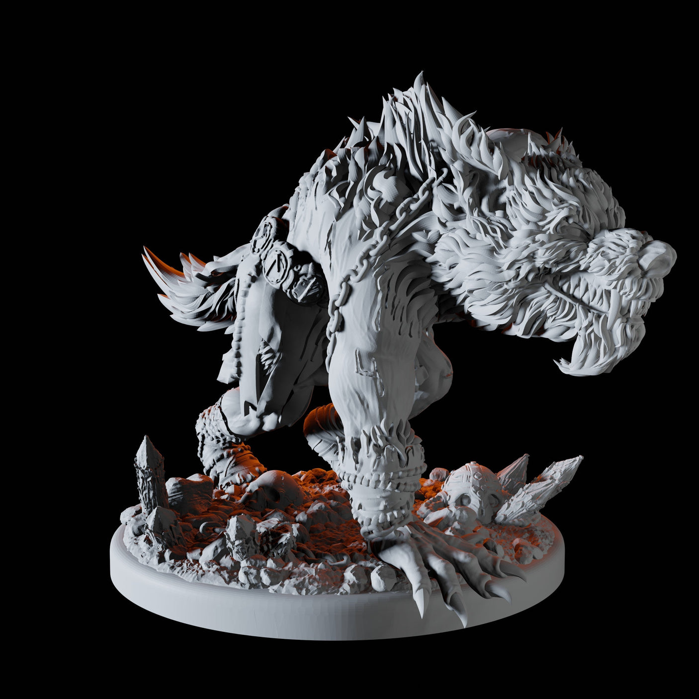 Stalking Werewolf Miniature for Dungeons and Dragons, Pathfinder or other TTRPGs