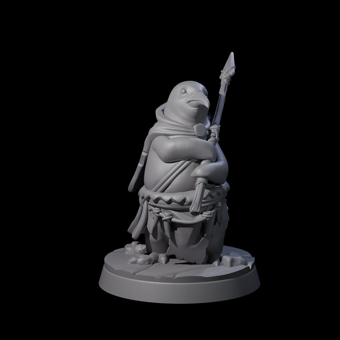 Stalwart Dohwar Lancer Miniature for Dungeons and Dragons, Pathfinder or other TTRPGs