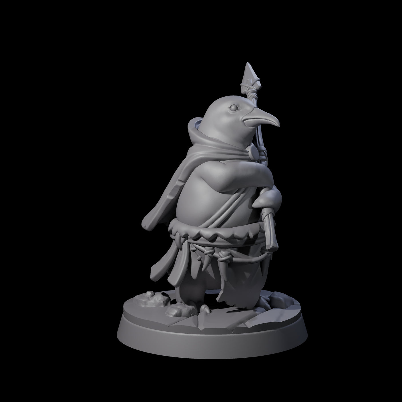 Stalwart Dohwar Lancer Miniature for Dungeons and Dragons, Pathfinder or other TTRPGs