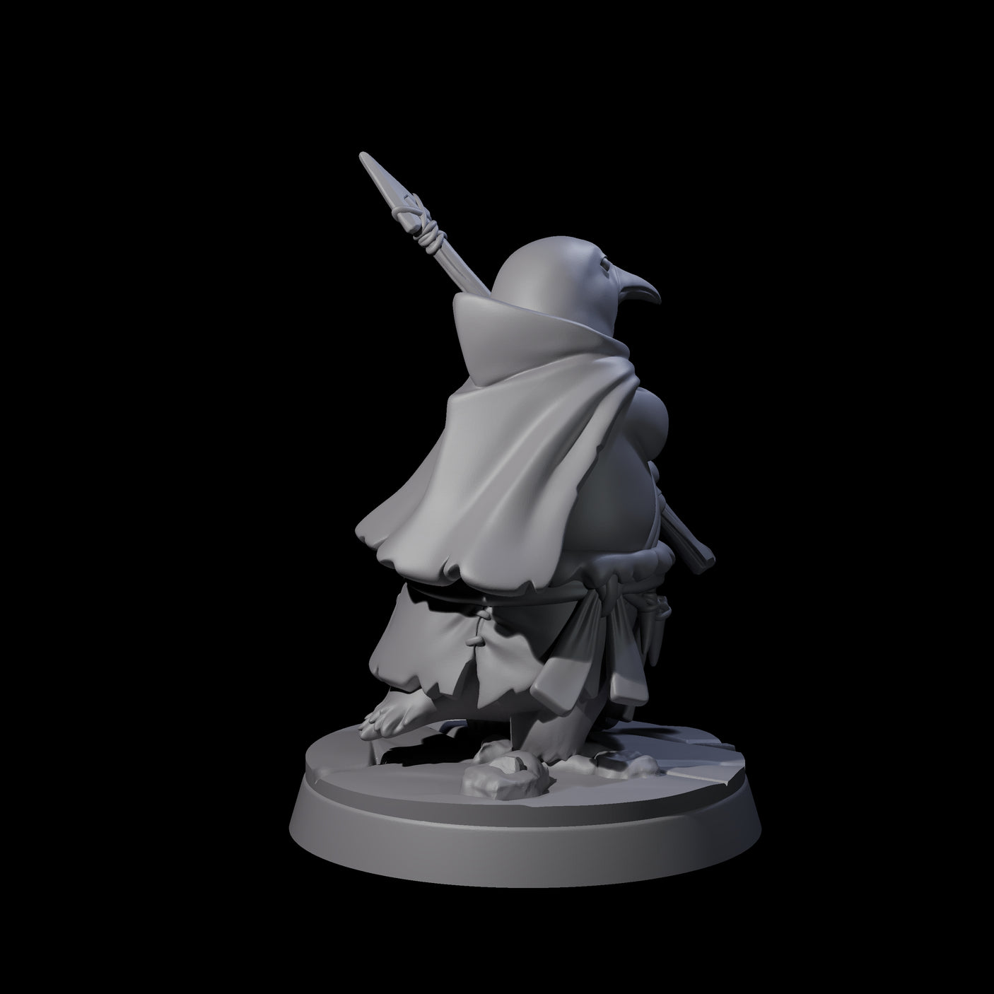 Stalwart Dohwar Lancer Miniature for Dungeons and Dragons, Pathfinder or other TTRPGs