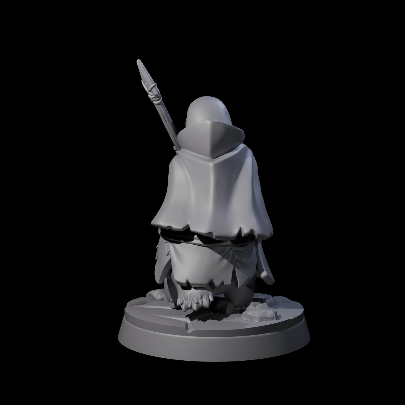 Stalwart Dohwar Lancer Miniature for Dungeons and Dragons, Pathfinder or other TTRPGs