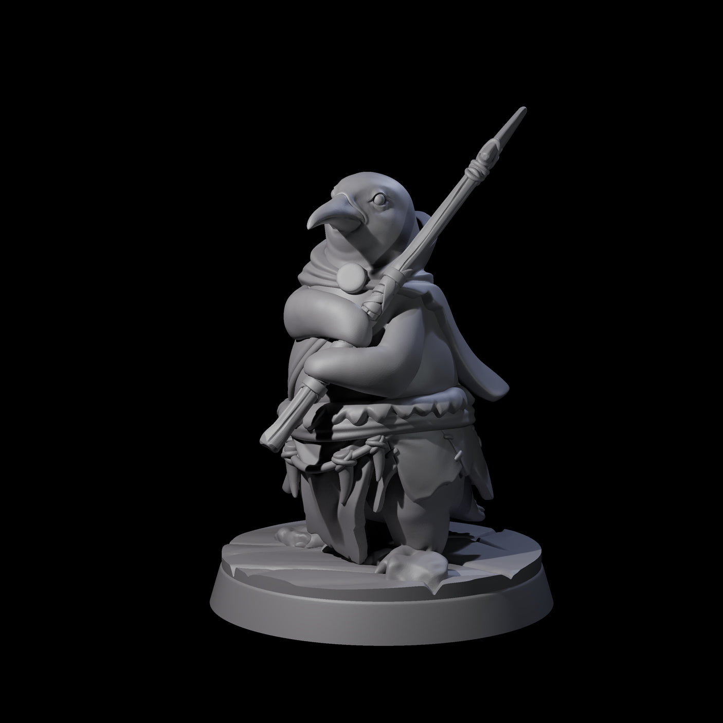 Stalwart Dohwar Lancer Miniature for Dungeons and Dragons, Pathfinder or other TTRPGs