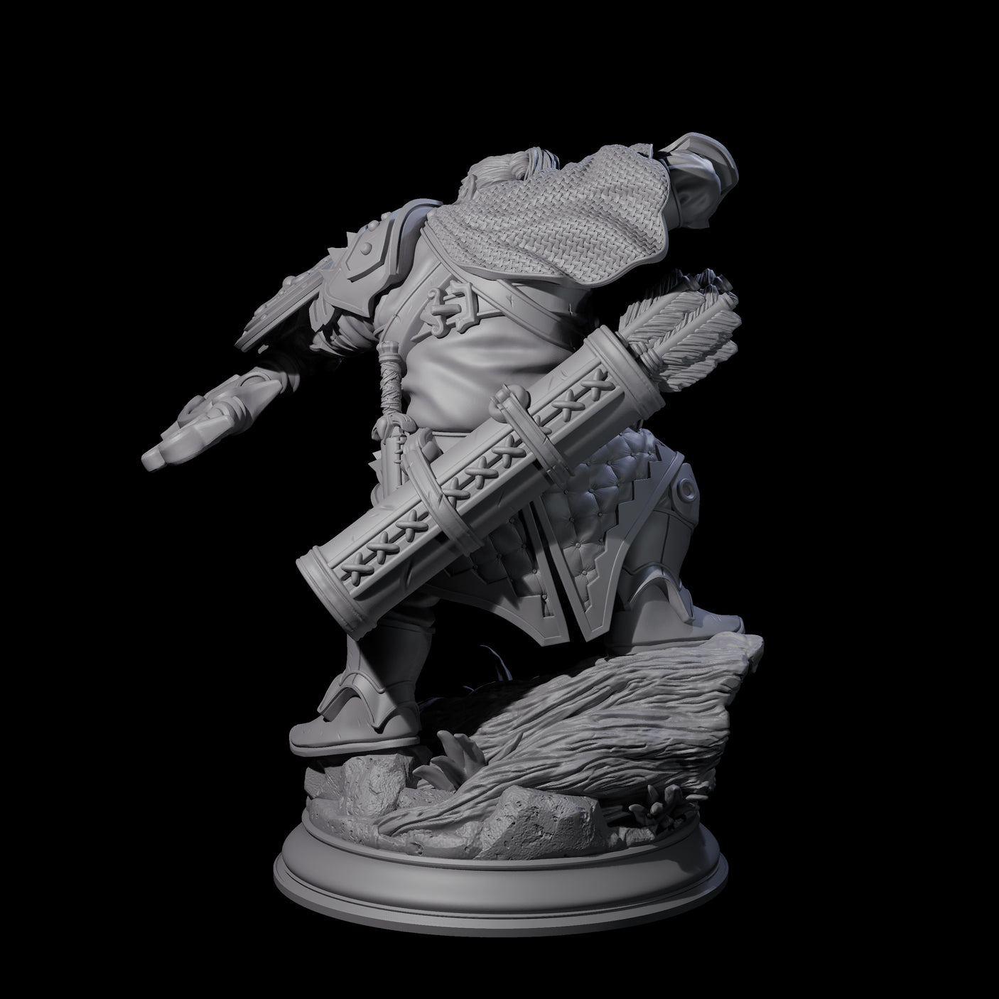 Stalwart Dwarf Warrior Miniature for Dungeons and Dragons, Pathfinder or other TTRPGs