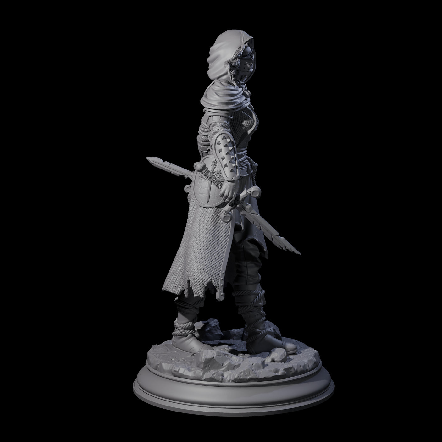 Stalwart Human Paladin Miniature for Dungeons and Dragons, Pathfinder or other TTRPGs
