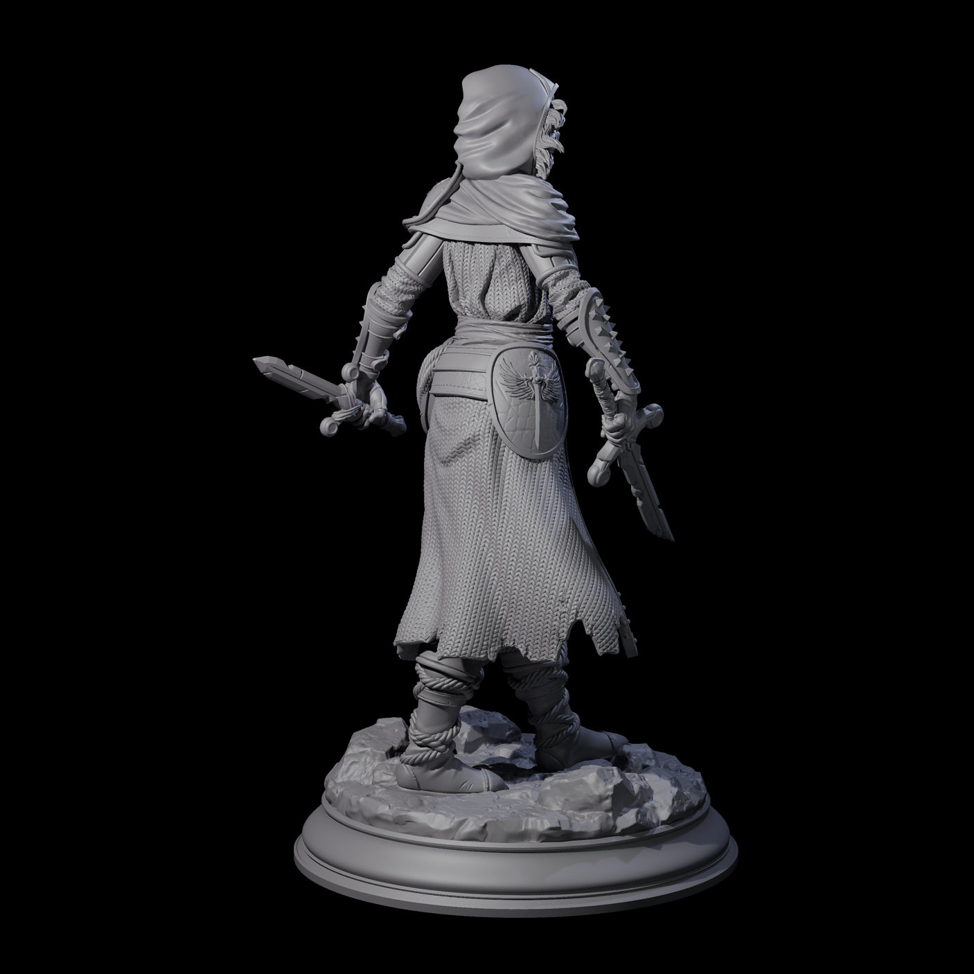 Stalwart Human Paladin Miniature for Dungeons and Dragons, Pathfinder or other TTRPGs