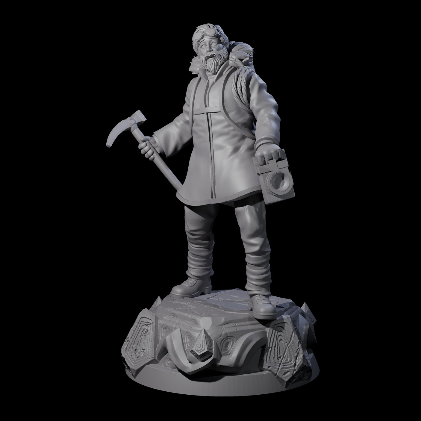 Starled Human Investigator Miniature for Dungeons and Dragons, Pathfinder or other TTRPGs