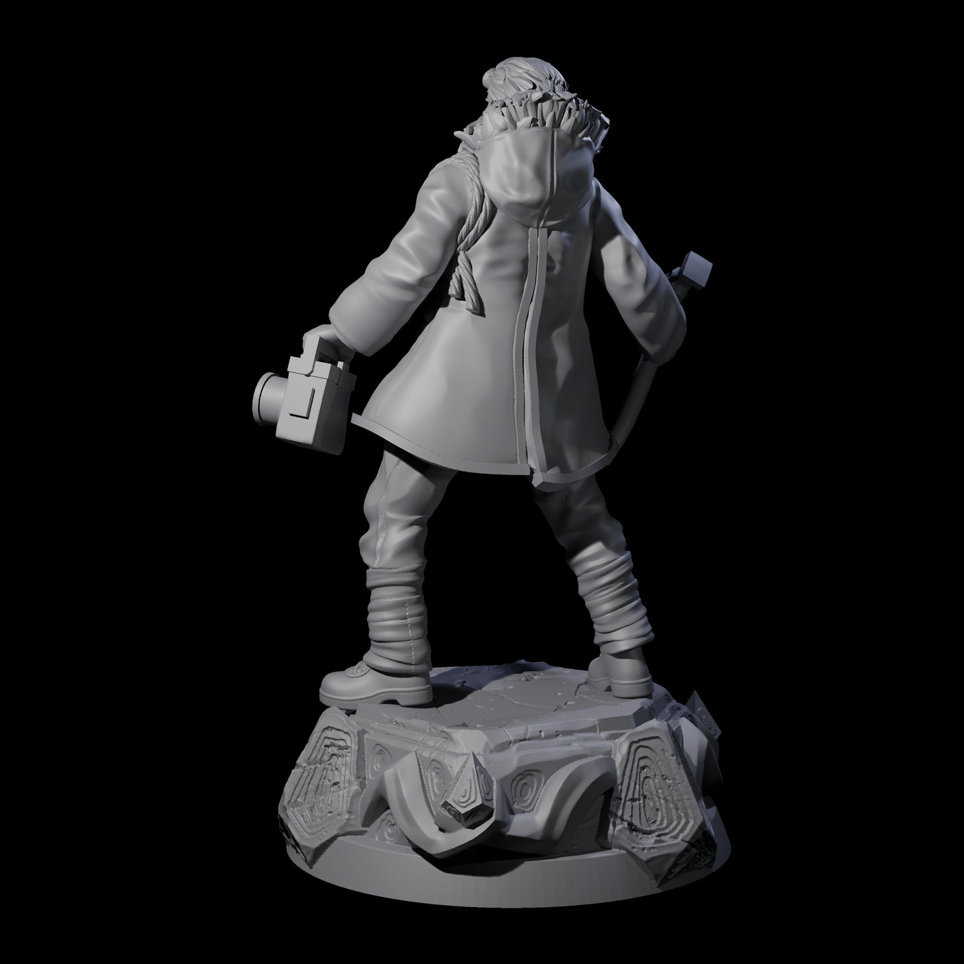 Starled Human Investigator Miniature for Dungeons and Dragons, Pathfinder or other TTRPGs