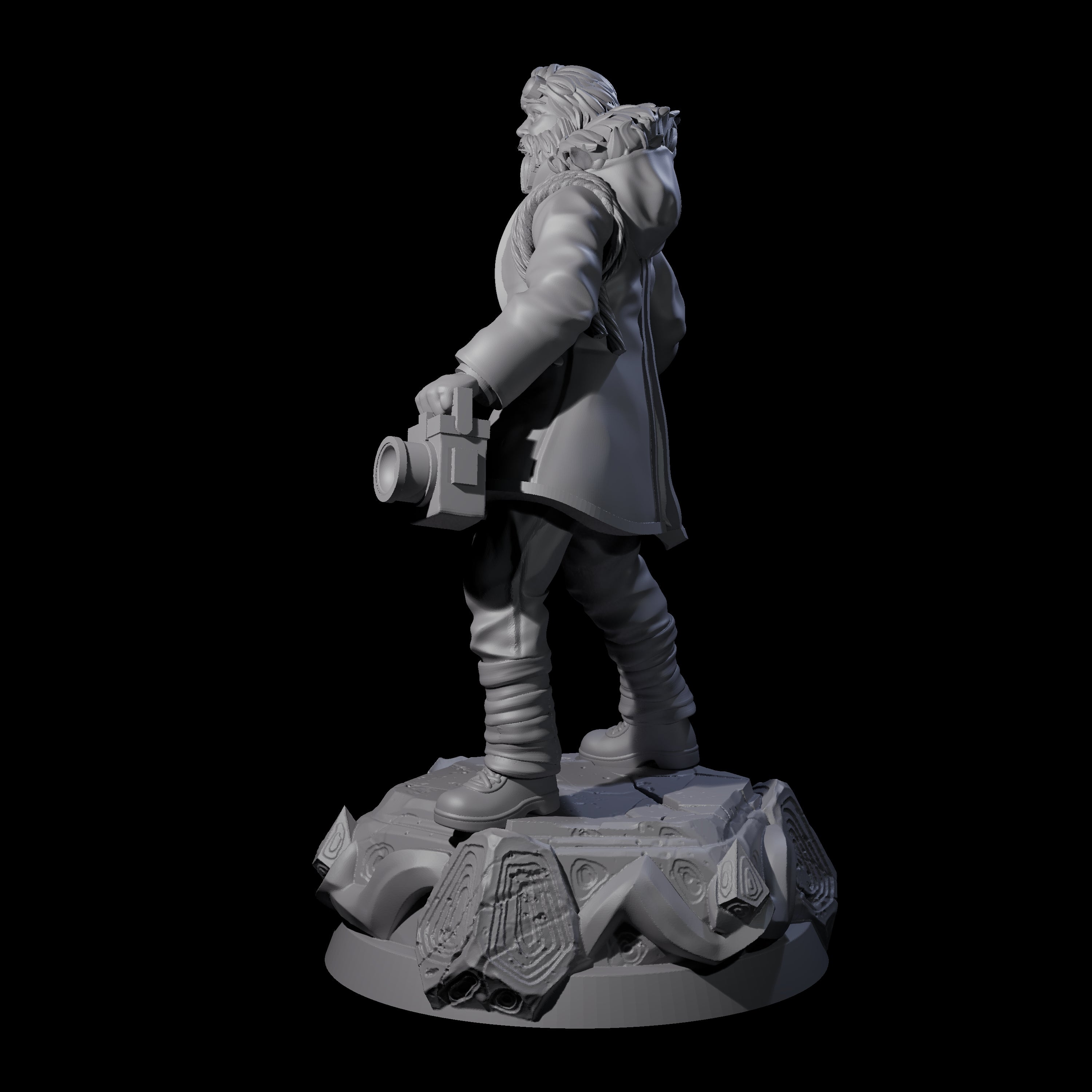 Starled Human Investigator Miniature for Dungeons and Dragons, Pathfinder or other TTRPGs