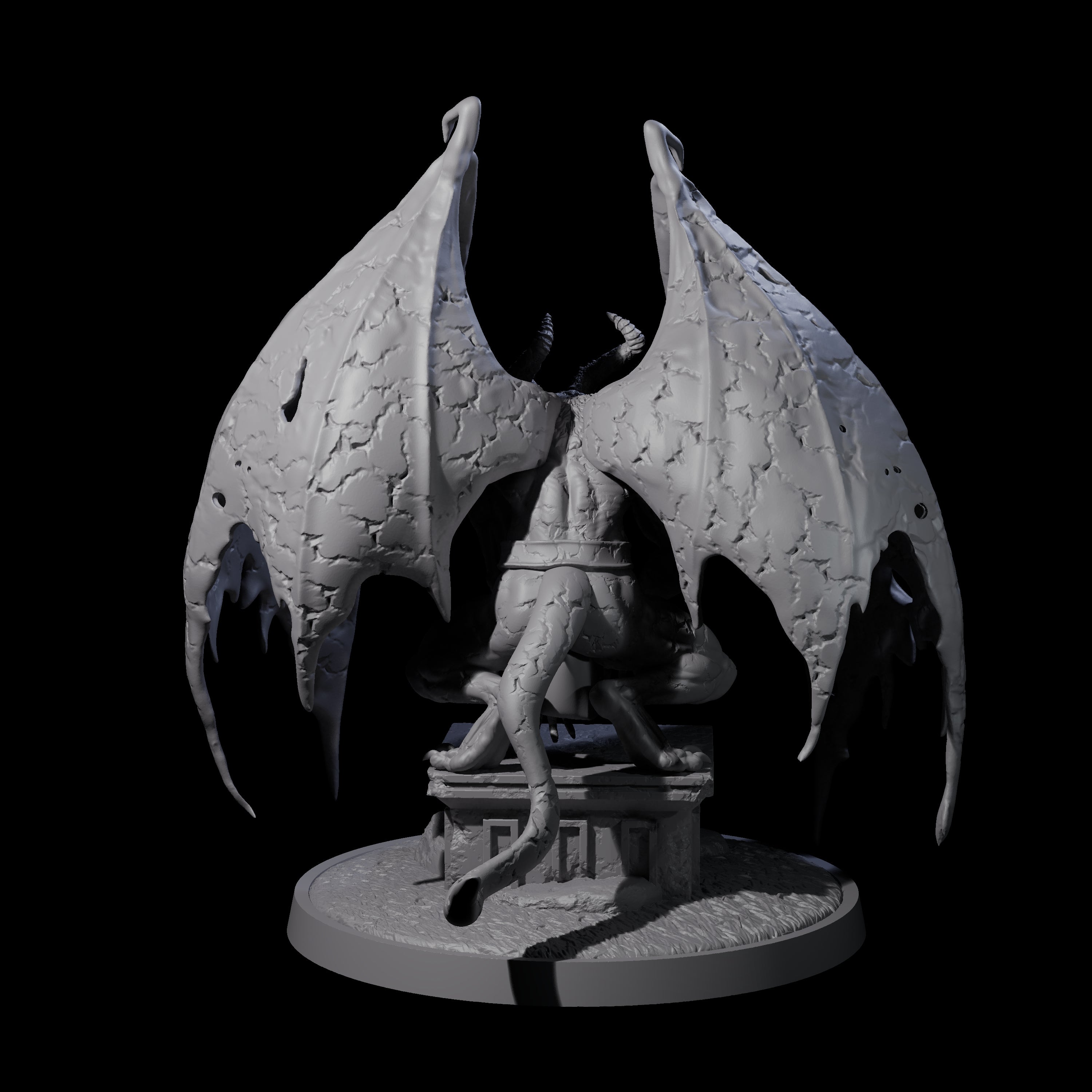 Static Gargoyle A Miniature for Dungeons and Dragons, Pathfinder or other TTRPGs