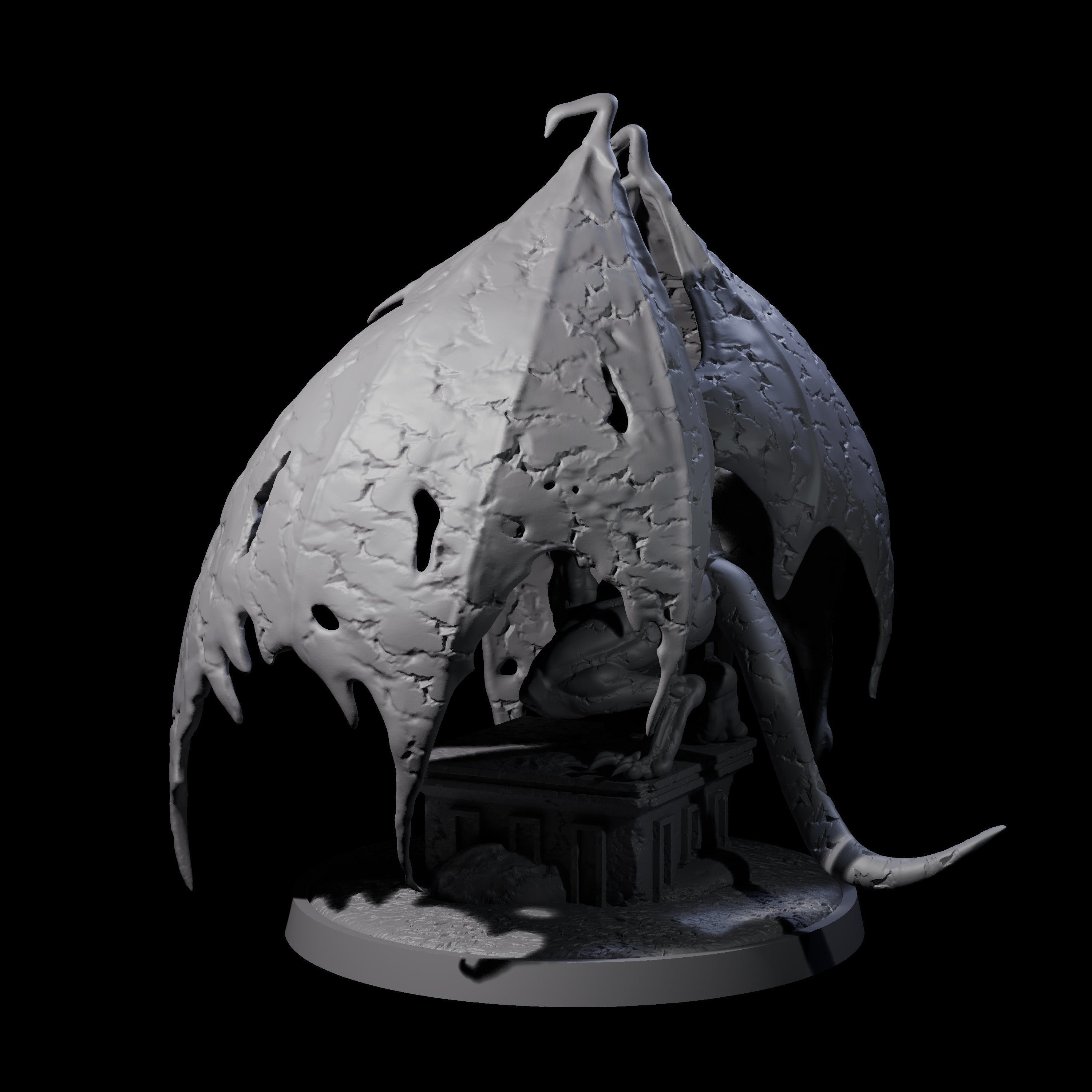 Static Gargoyle A Miniature for Dungeons and Dragons, Pathfinder or other TTRPGs