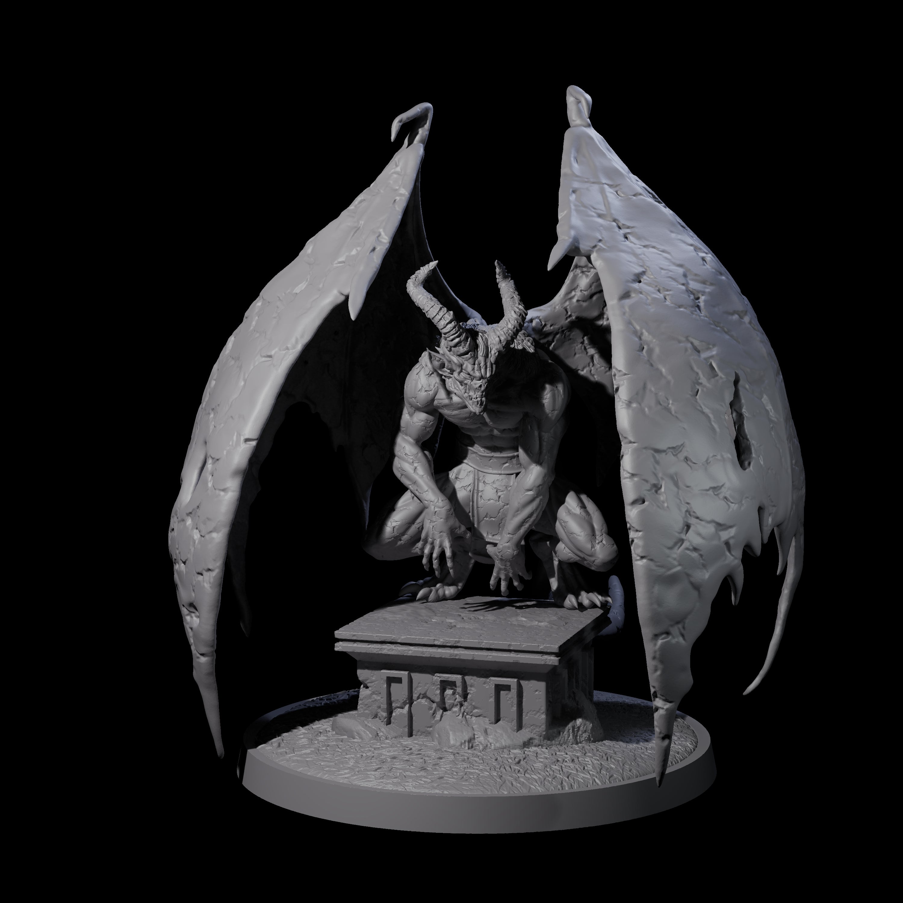 Static Gargoyle A Miniature for Dungeons and Dragons, Pathfinder or other TTRPGs