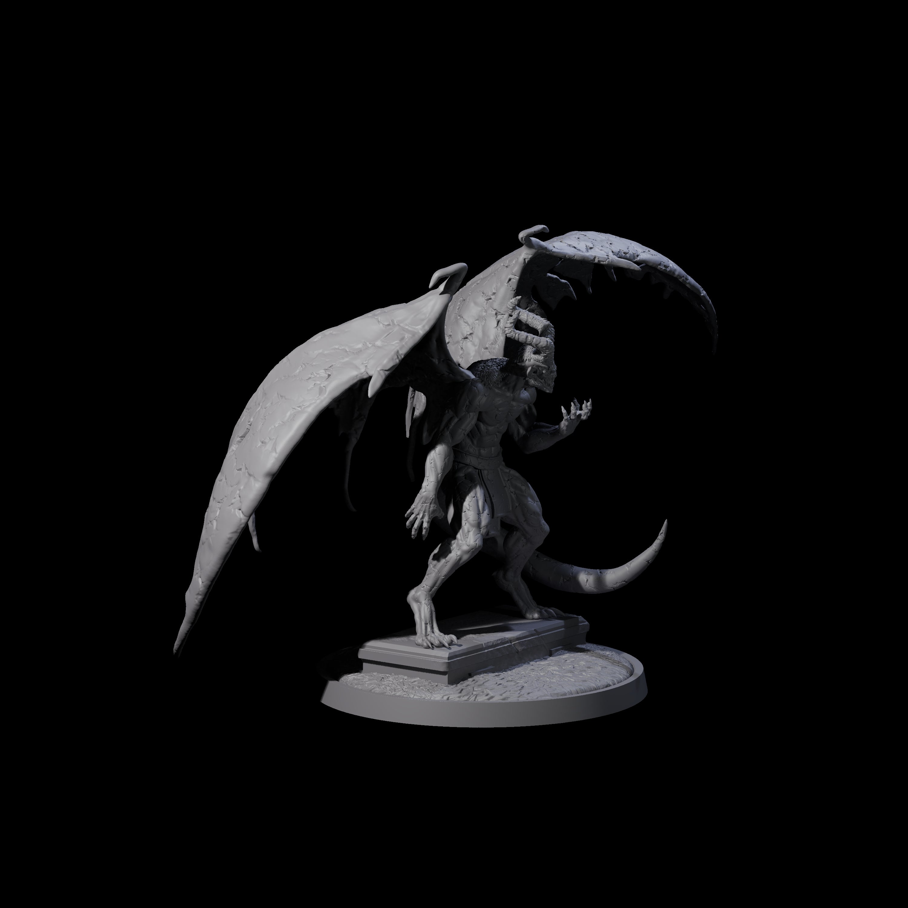 Static Gargoyle B Miniature for Dungeons and Dragons, Pathfinder or other TTRPGs