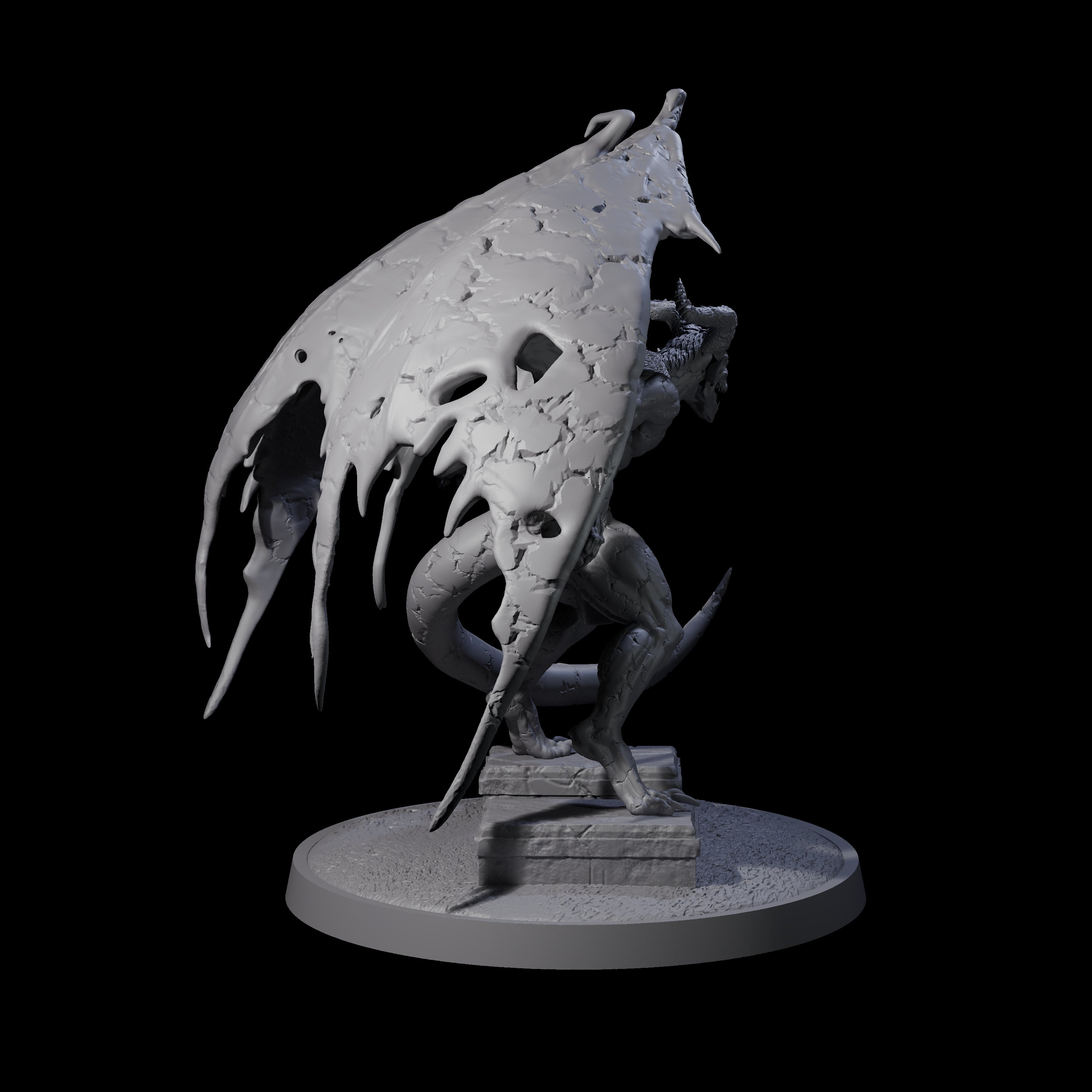 Static Gargoyle C Miniature for Dungeons and Dragons, Pathfinder or other TTRPGs