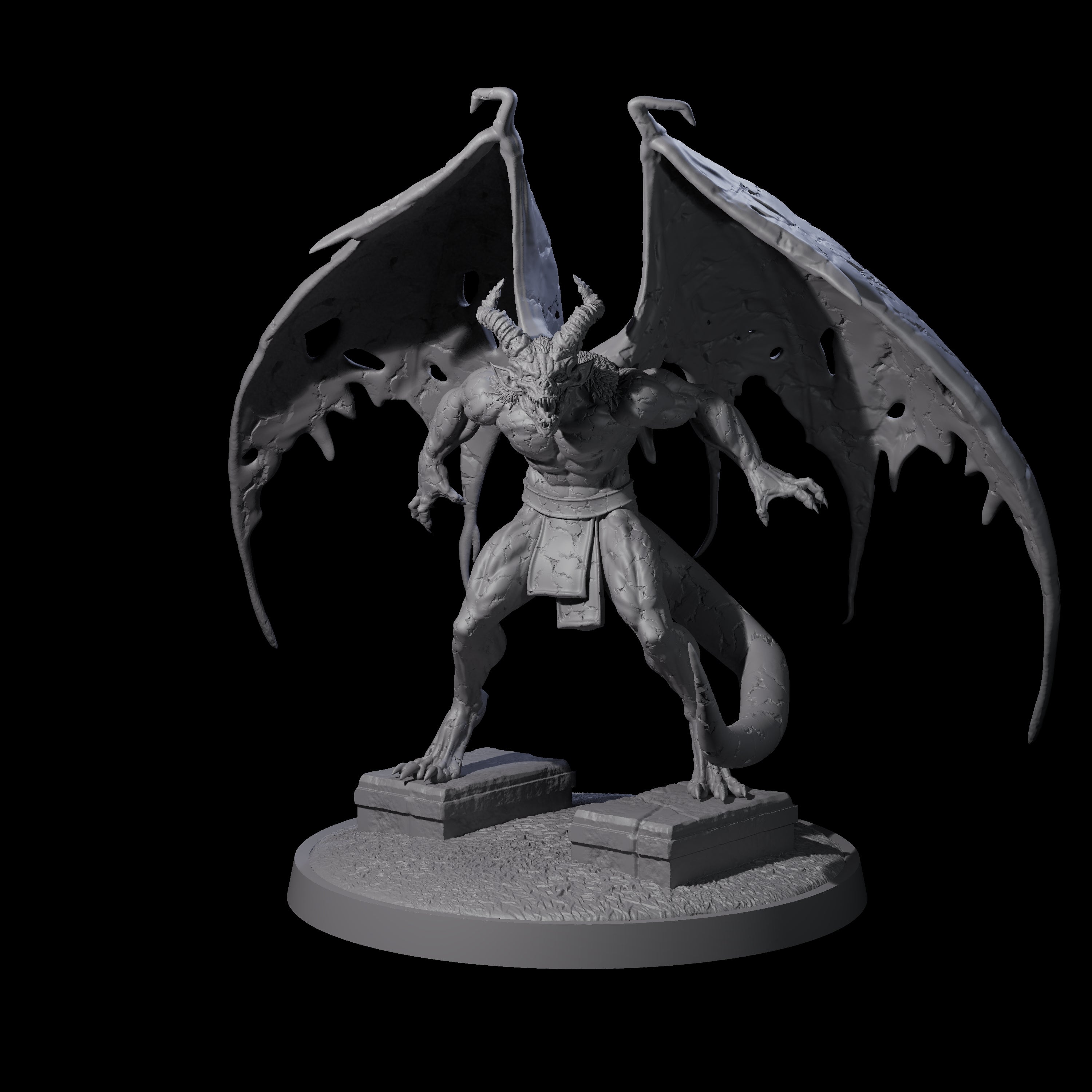 Static Gargoyle C Miniature for Dungeons and Dragons, Pathfinder or other TTRPGs