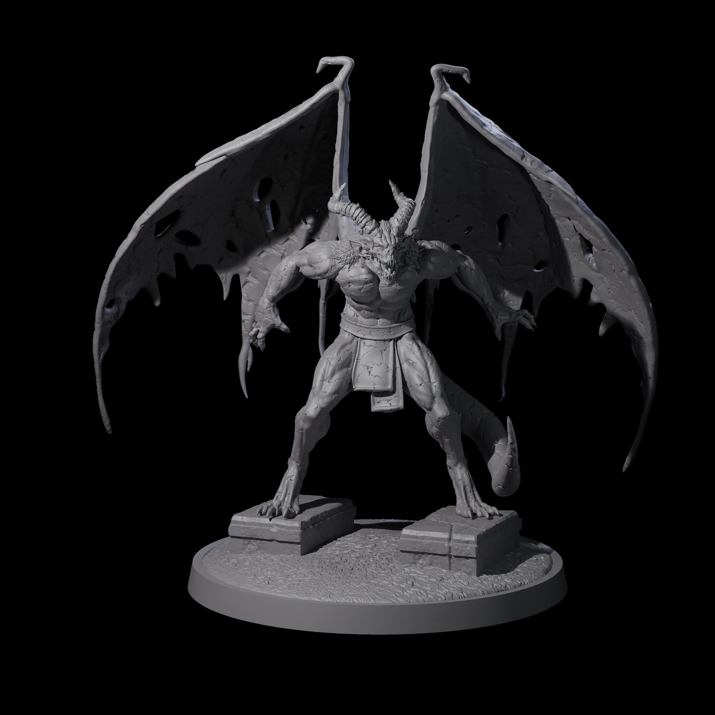 Static Gargoyle C Miniature for Dungeons and Dragons, Pathfinder or other TTRPGs