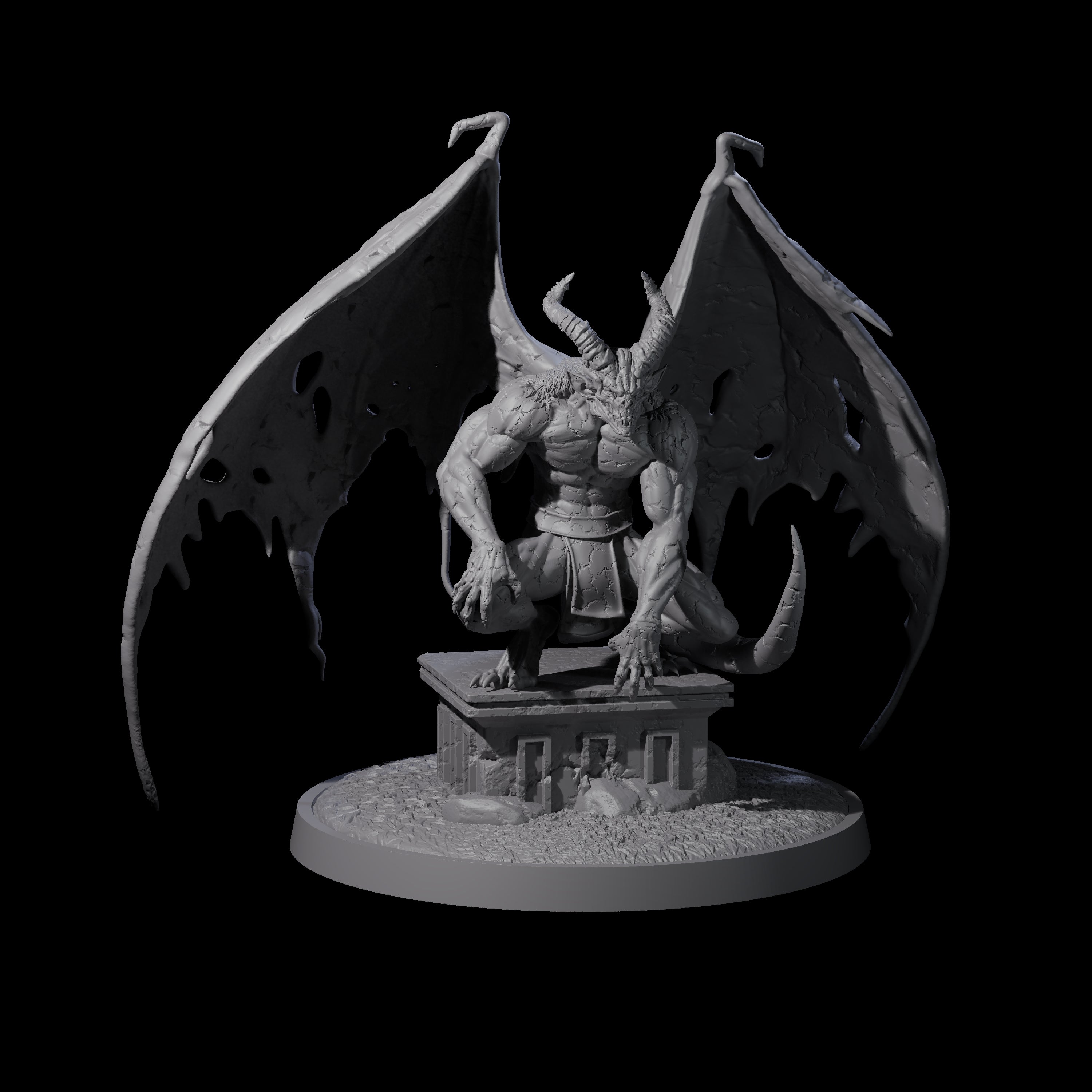 Static Gargoyle D Miniature for Dungeons and Dragons, Pathfinder or other TTRPGs