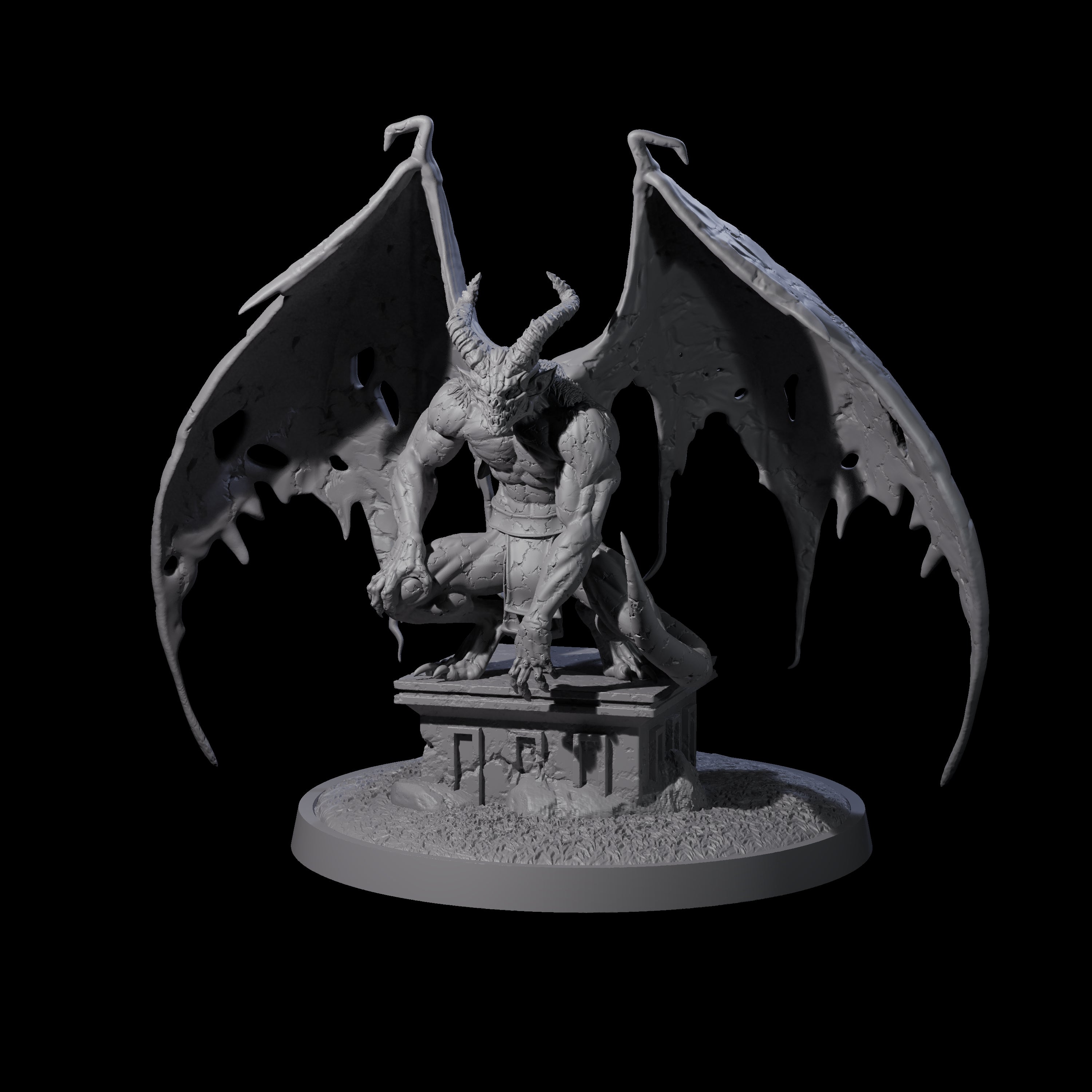 Static Gargoyle D Miniature for Dungeons and Dragons, Pathfinder or other TTRPGs
