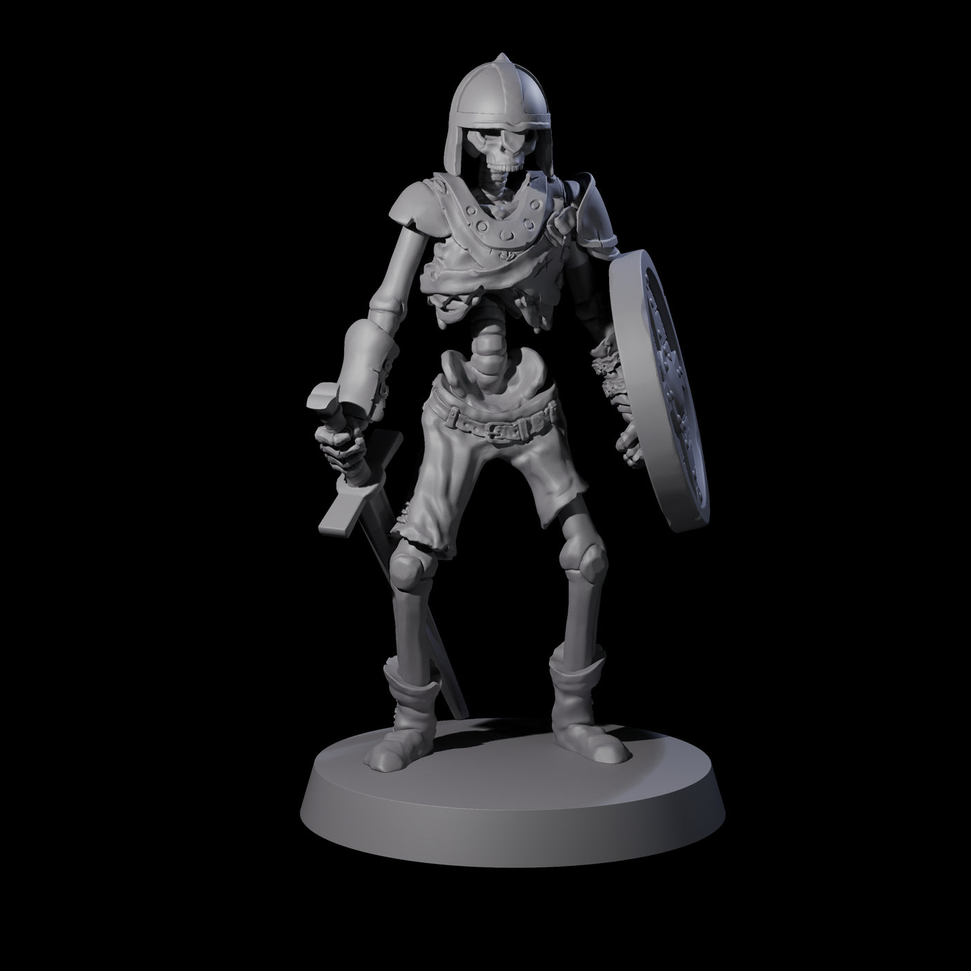 Static Skeleton Miniature for Dungeons and Dragons, Pathfinder or other TTRPGs