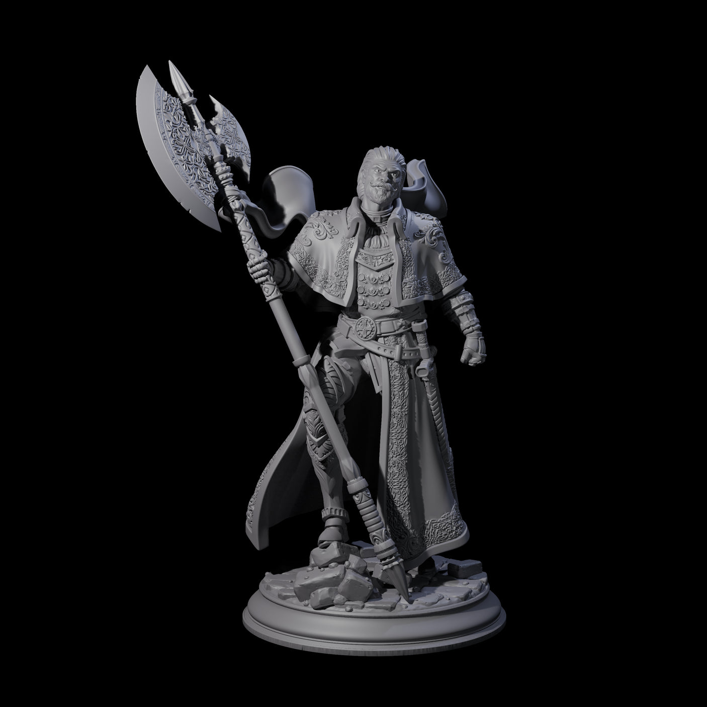 Steadfast Champion Miniature for Dungeons and Dragons, Pathfinder or other TTRPGs