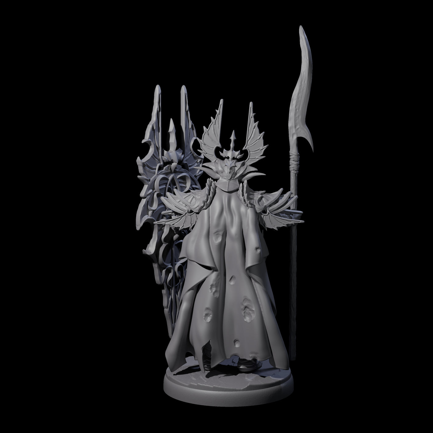Steadfast Dark Elf Guard A Miniature for Dungeons and Dragons, Pathfinder or other TTRPGs