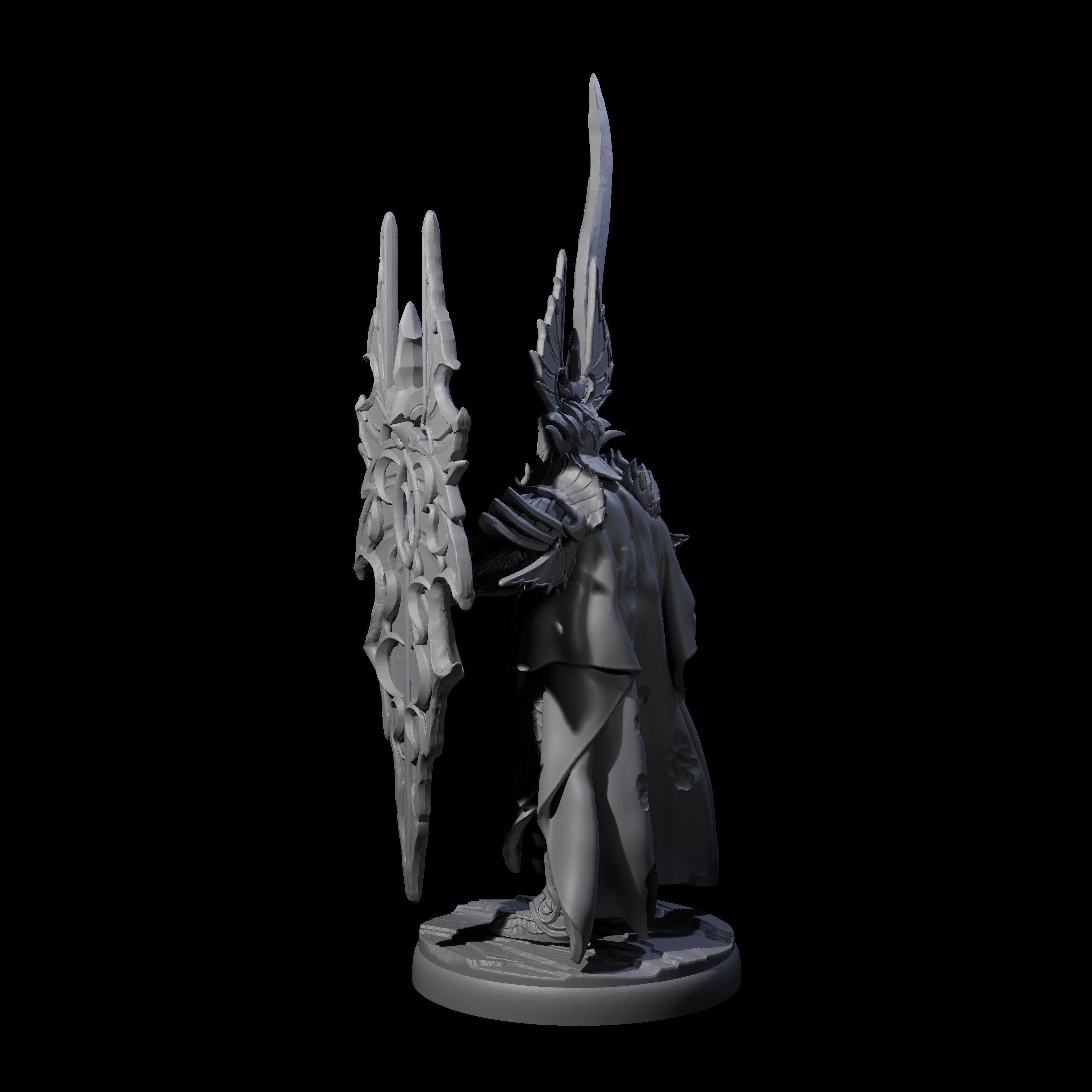 Steadfast Dark Elf Guard A Miniature for Dungeons and Dragons, Pathfinder or other TTRPGs