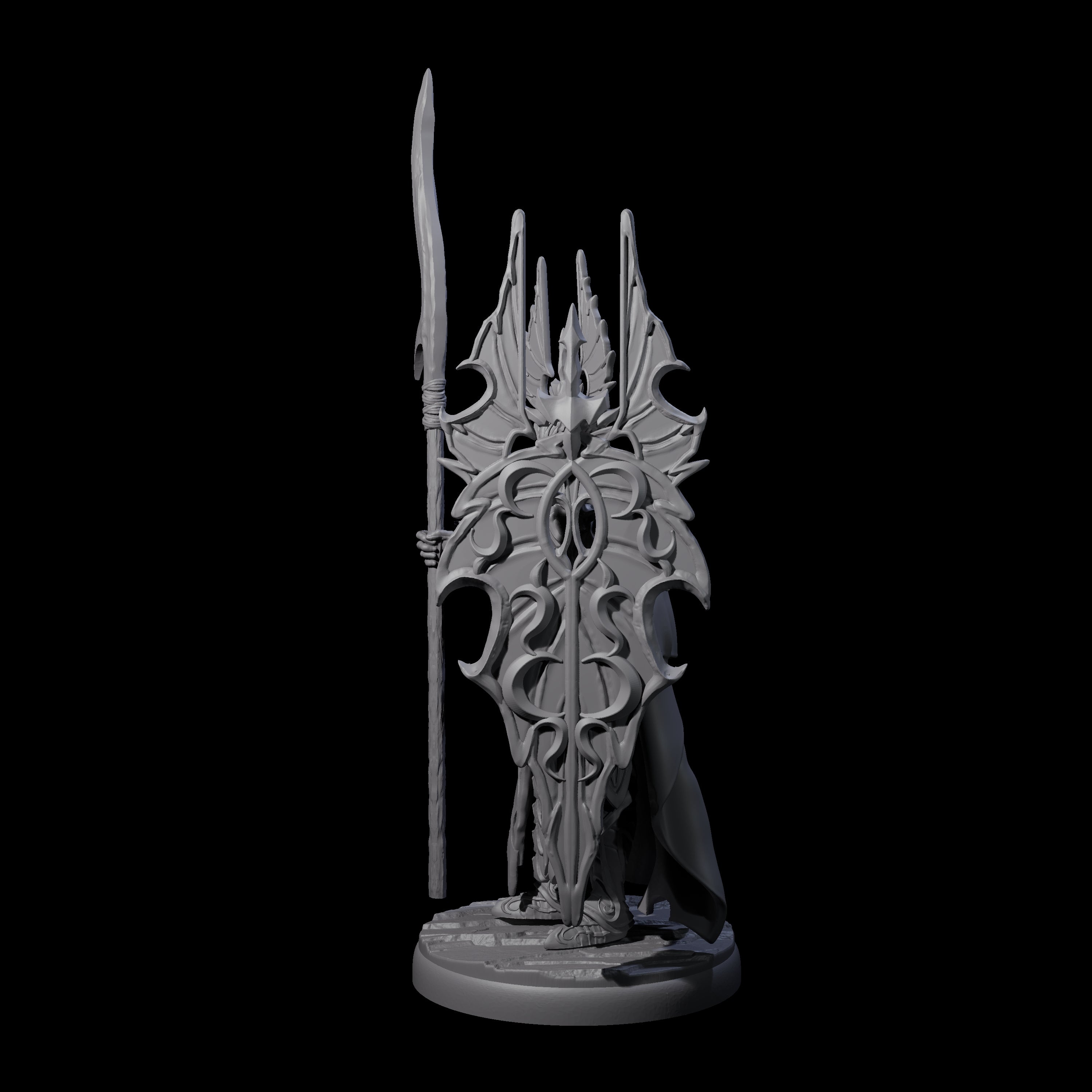 Steadfast Dark Elf Guard A Miniature for Dungeons and Dragons, Pathfinder or other TTRPGs