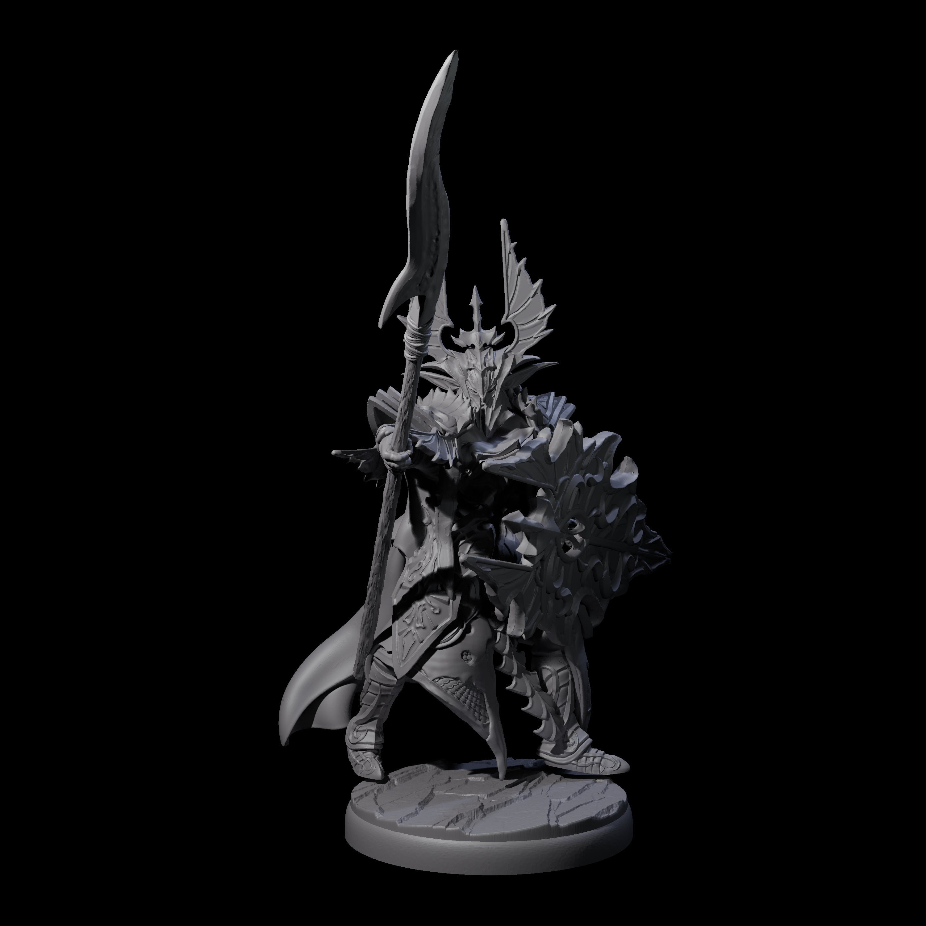 Steadfast Dark Elf Guard Company Miniature for Dungeons and Dragons, Pathfinder or other TTRPGs