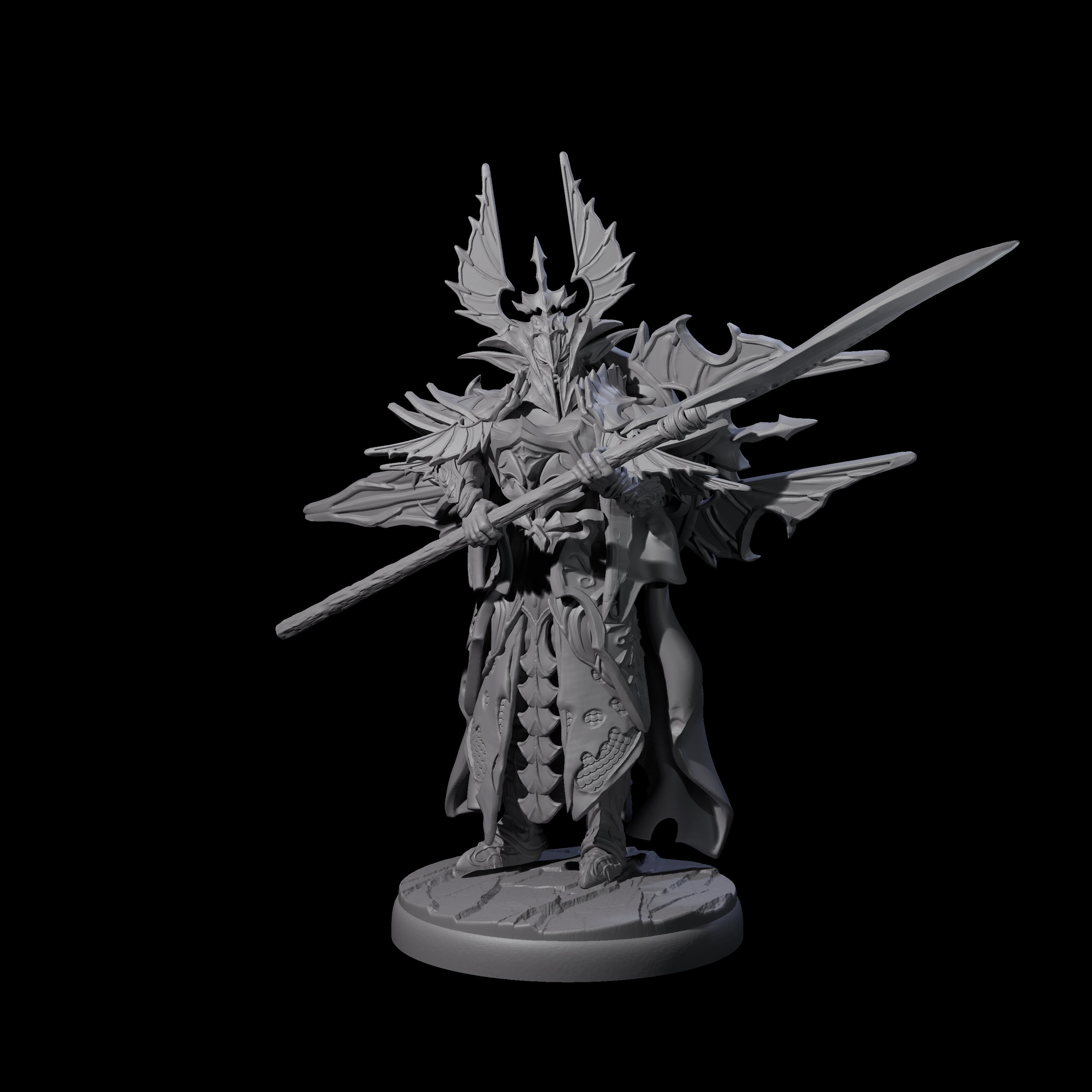 Steadfast Dark Elf Guard Company Miniature for Dungeons and Dragons, Pathfinder or other TTRPGs