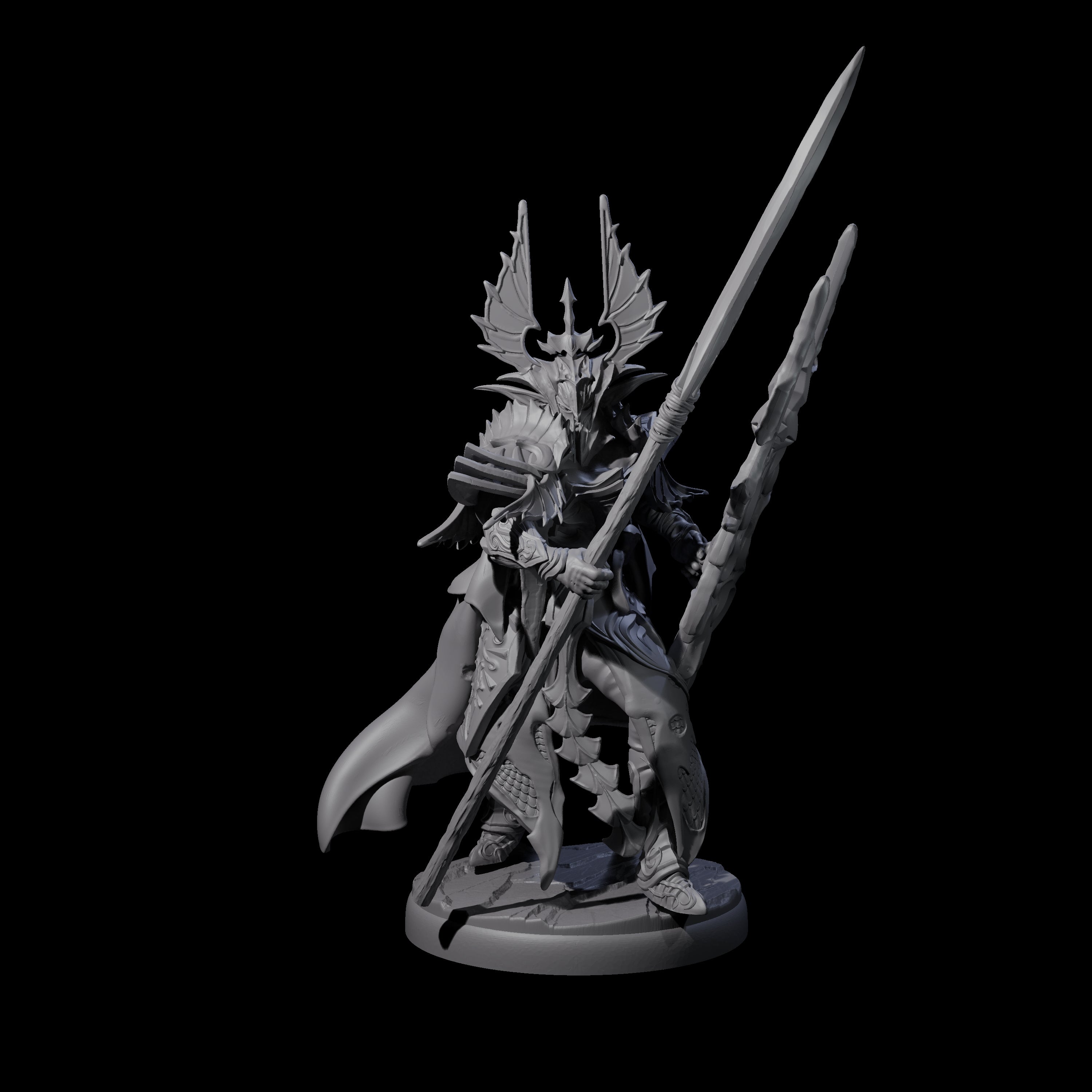 Steadfast Dark Elf Guard Company Miniature for Dungeons and Dragons, Pathfinder or other TTRPGs