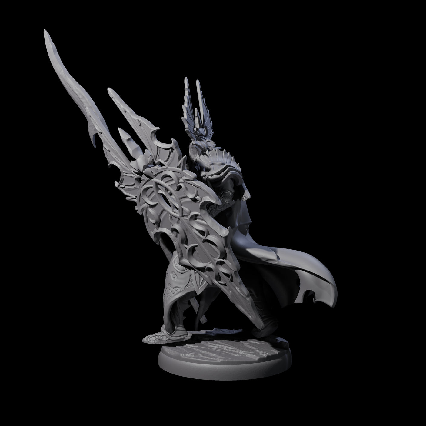 Steadfast Dark Elf Guard E Miniature for Dungeons and Dragons, Pathfinder or other TTRPGs