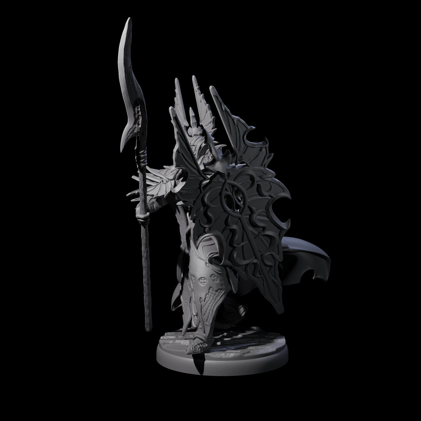 Steadfast Dark Elf Guard E Miniature for Dungeons and Dragons, Pathfinder or other TTRPGs