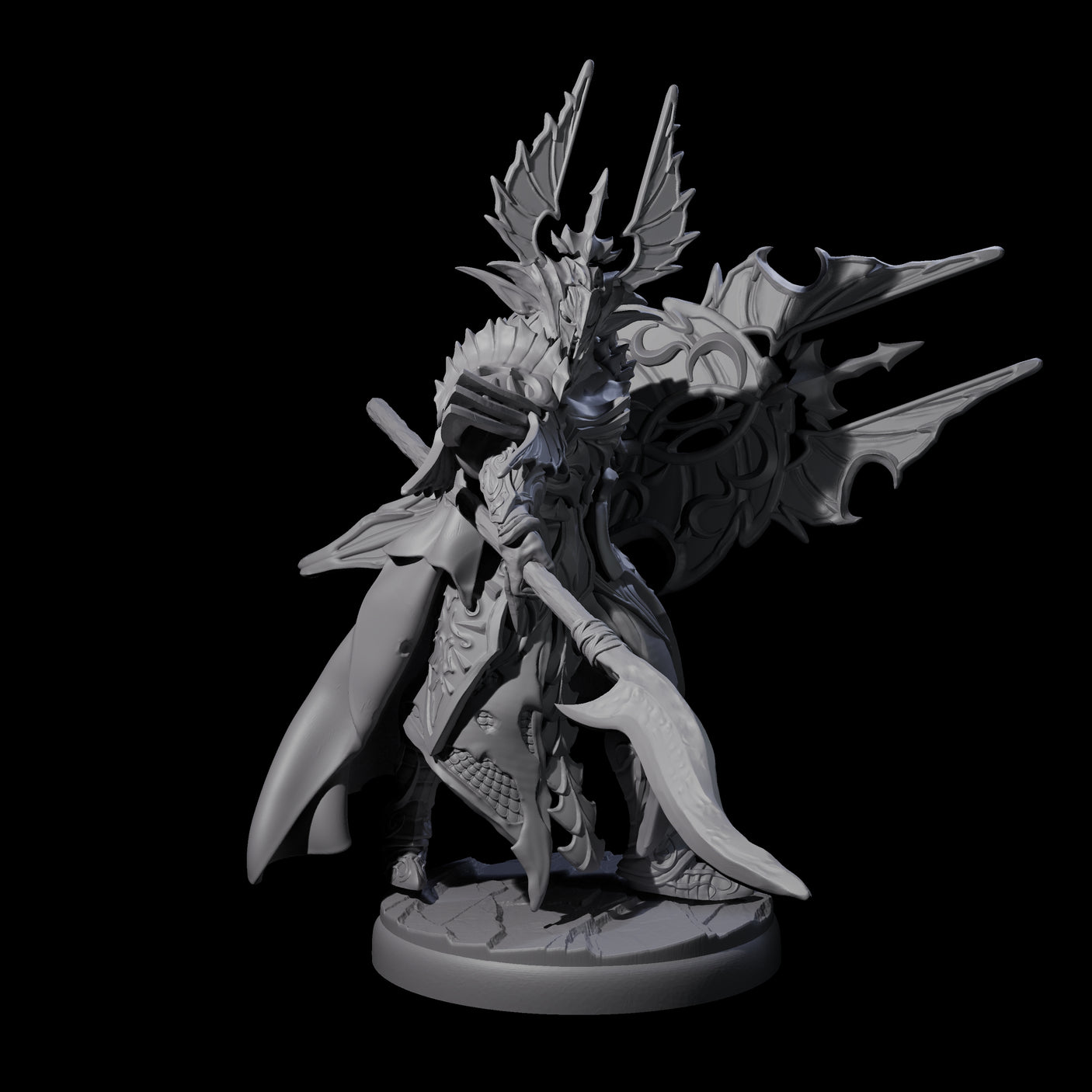 Steadfast Dark Elf Guard F Miniature for Dungeons and Dragons, Pathfinder or other TTRPGs