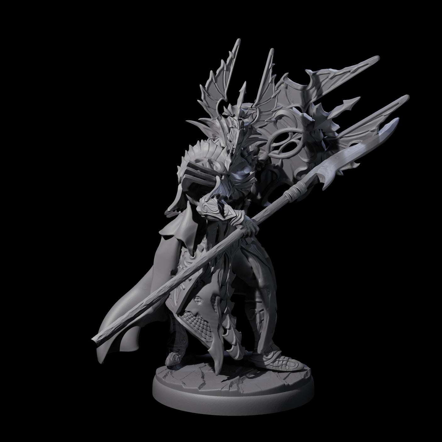 Steadfast Dark Elf Guard G Miniature for Dungeons and Dragons, Pathfinder or other TTRPGs