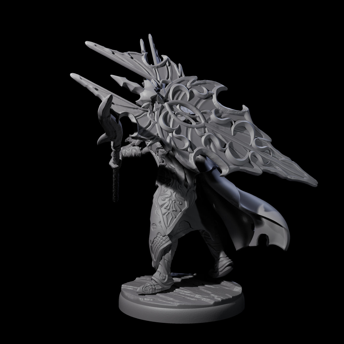 Steadfast Dark Elf Guard G Miniature for Dungeons and Dragons, Pathfinder or other TTRPGs