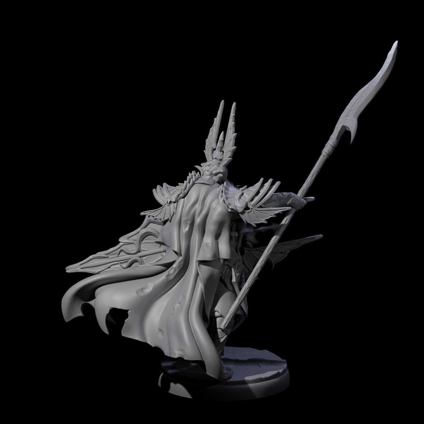 Steadfast Dark Elf Guard H Miniature for Dungeons and Dragons, Pathfinder or other TTRPGs