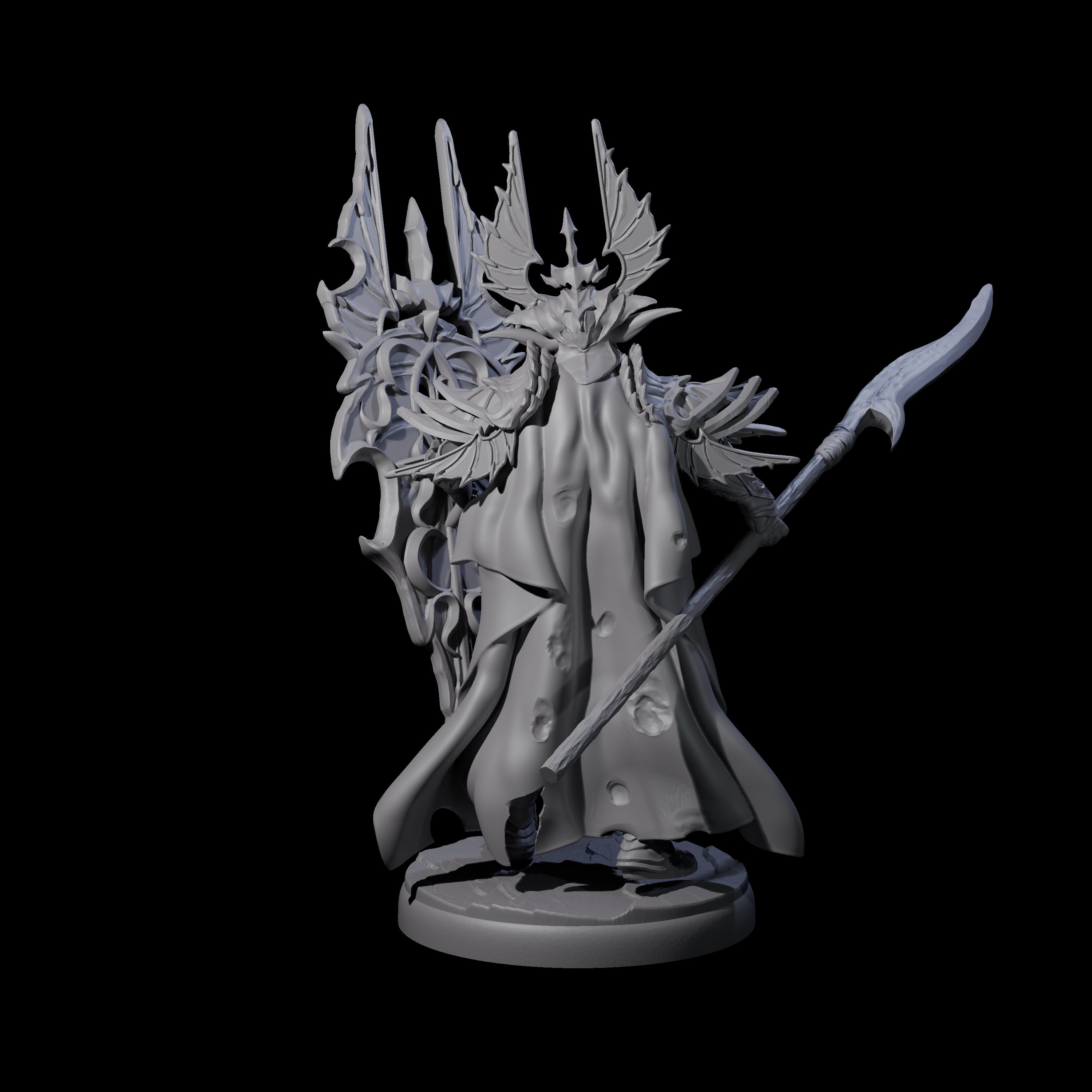Steadfast Dark Elf Guard L Miniature for Dungeons and Dragons, Pathfinder or other TTRPGs