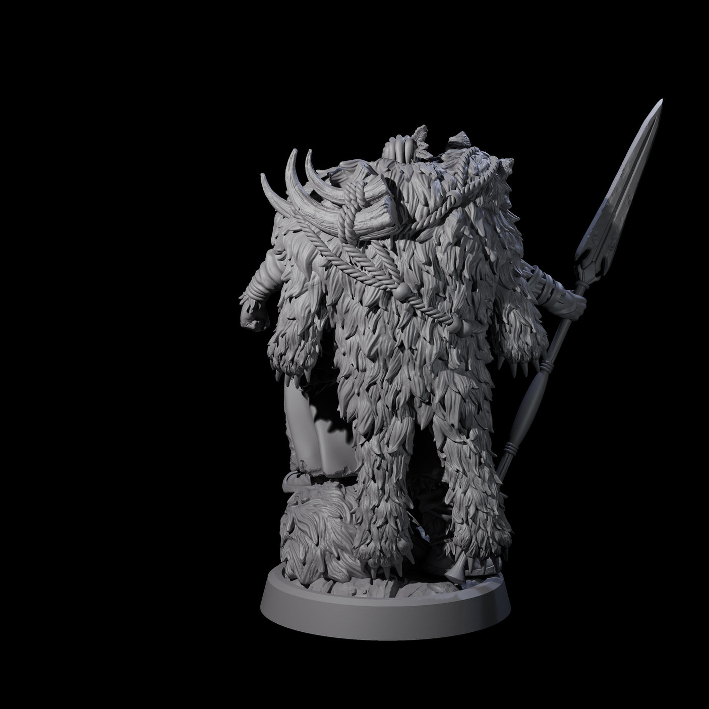 Steadfast Half Orc Hunter Miniature for Dungeons and Dragons, Pathfinder or other TTRPGs