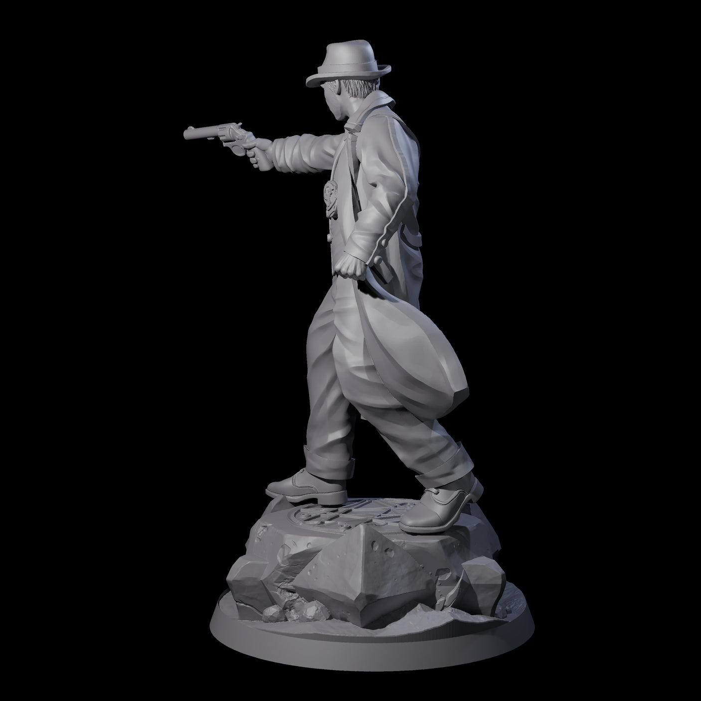 Steely Human Investigator Miniature for Dungeons and Dragons, Pathfinder or other TTRPGs